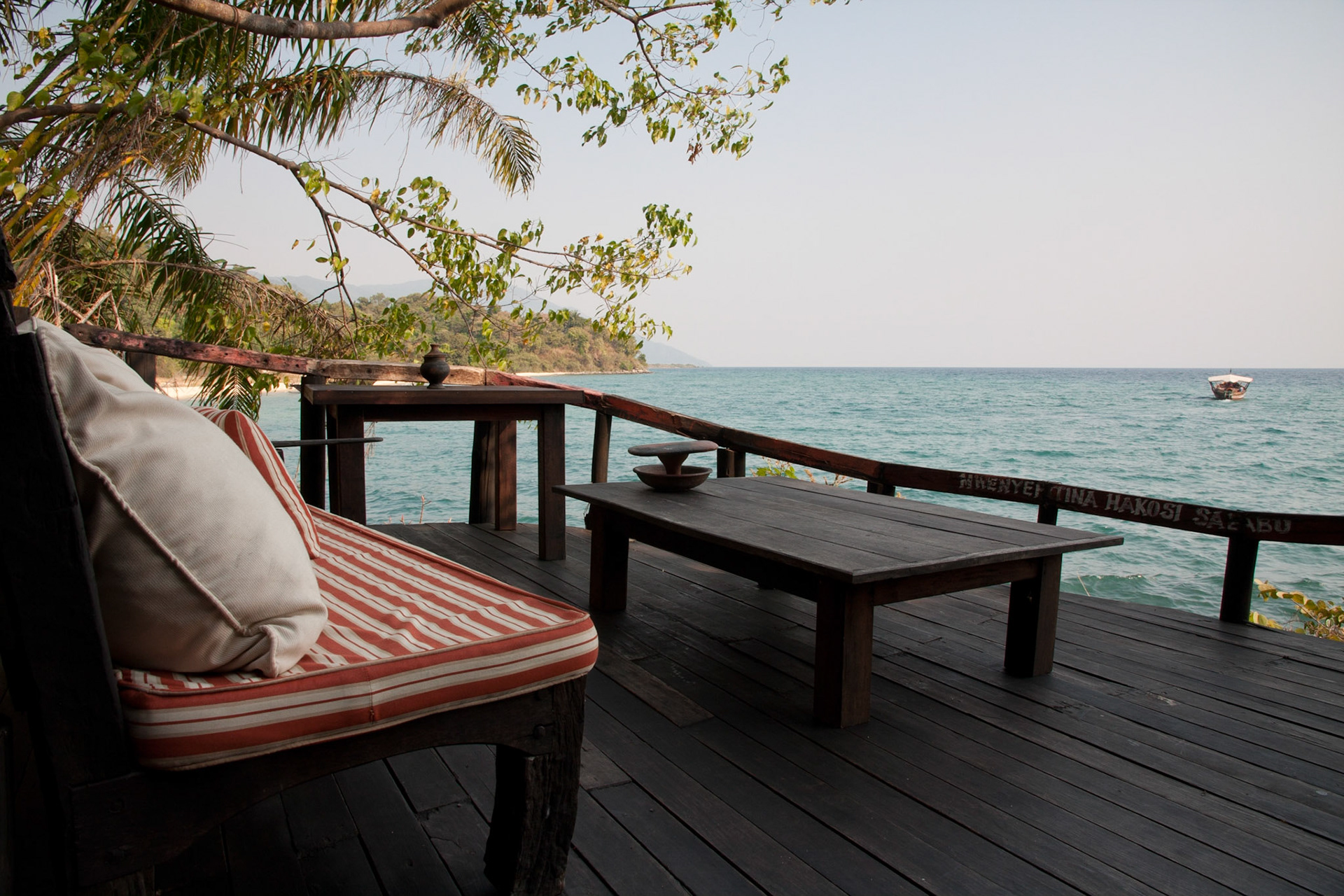 One of the bar terraces
