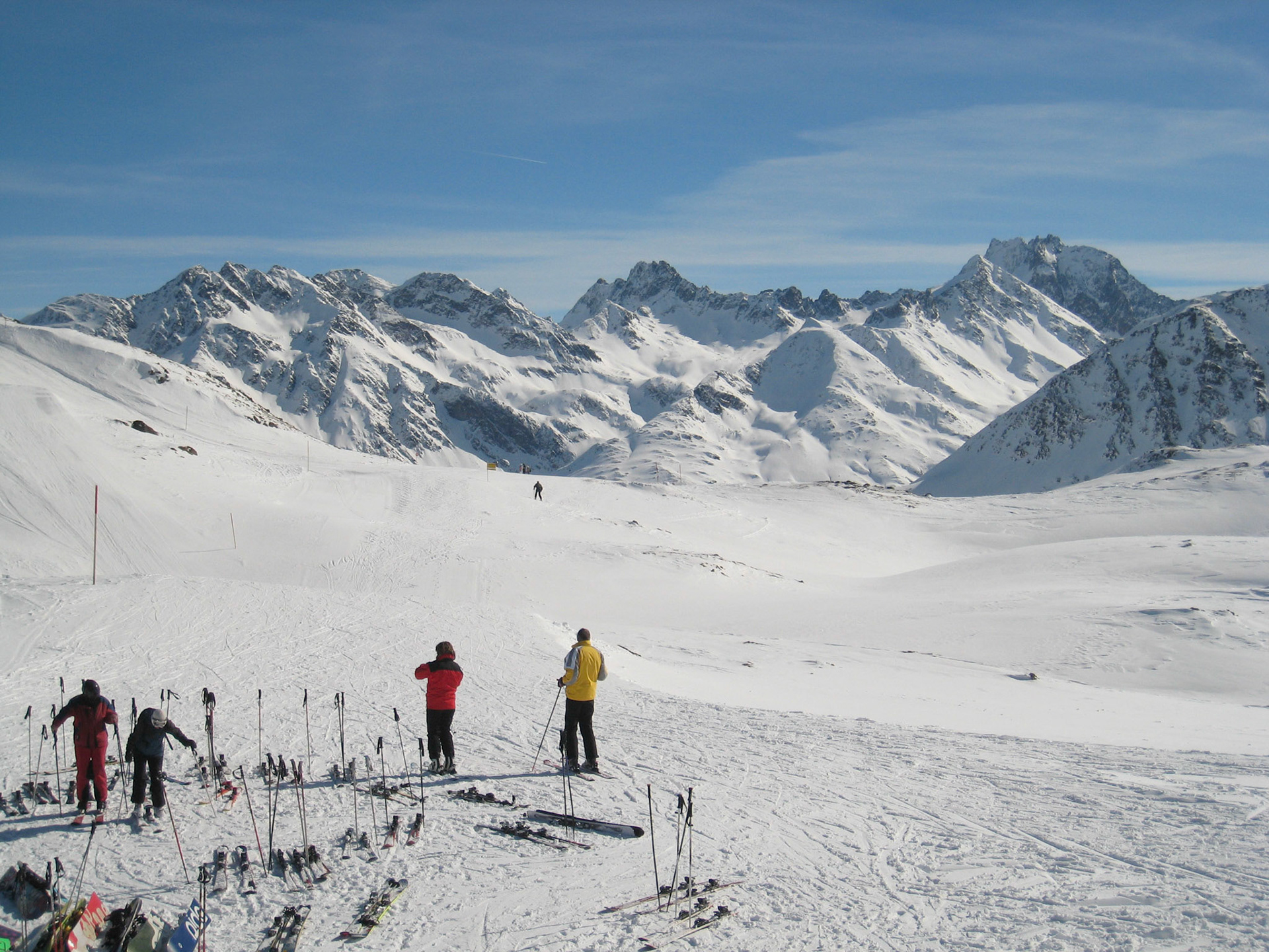 View from Albona Bergrestaurant above Stuben