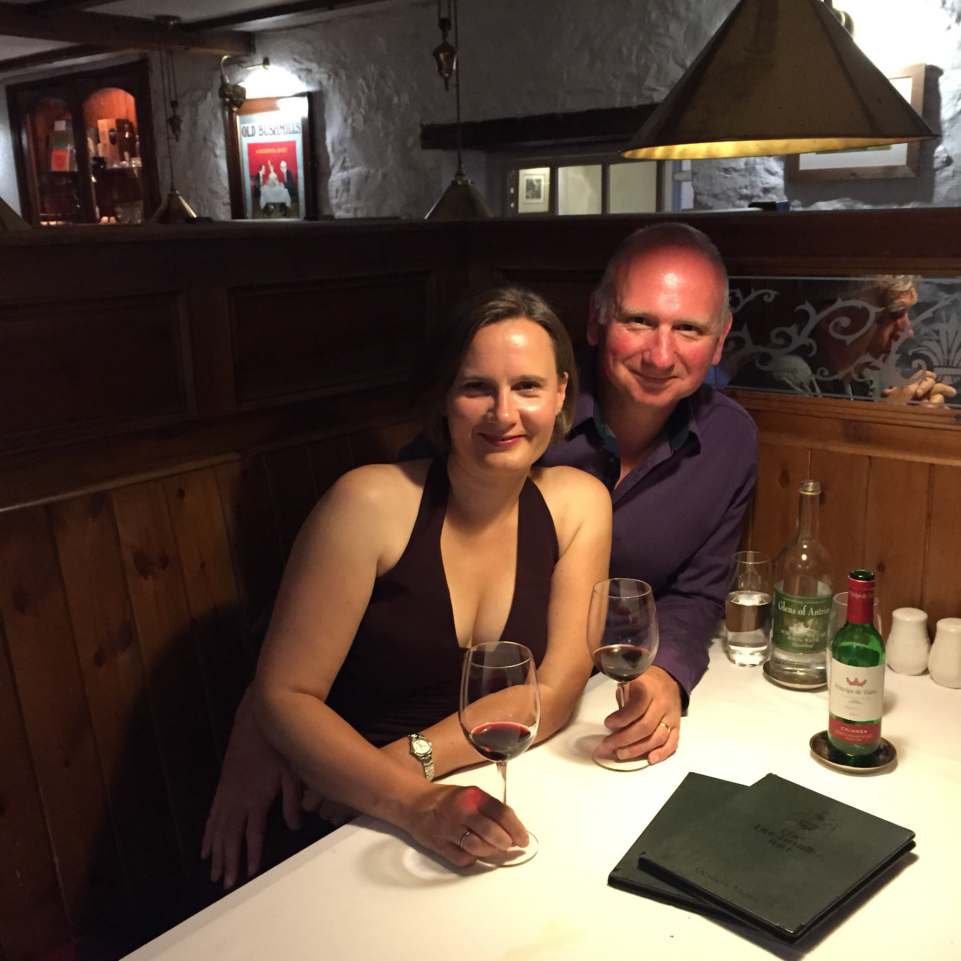 Wedding anniversary meal at Bushmills Inn