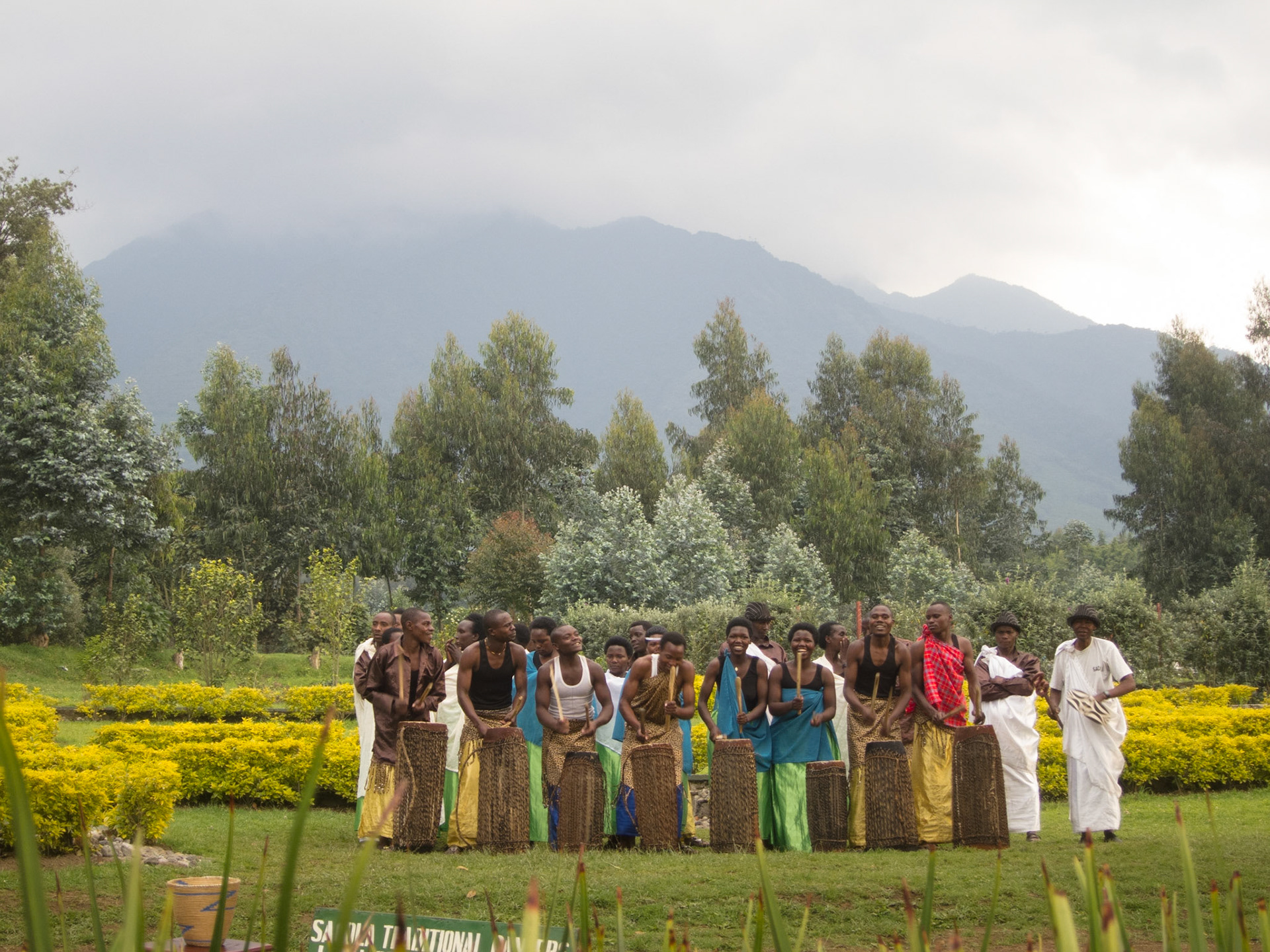 Dance group at the Gorilla Park centre
