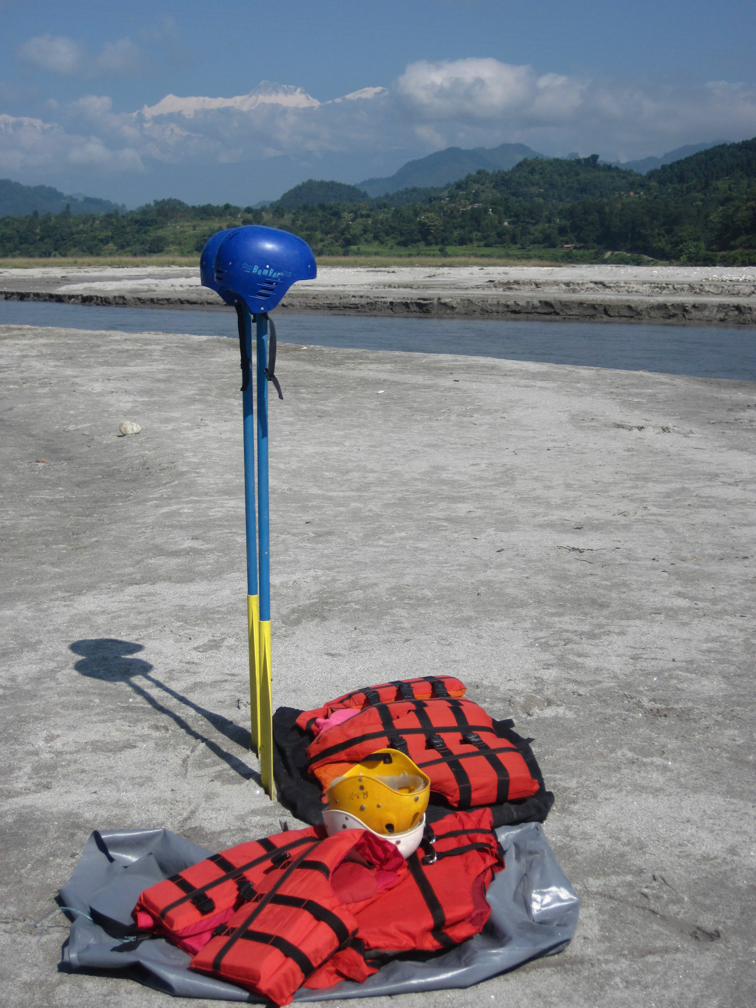 Last view of Annapurna IV and II