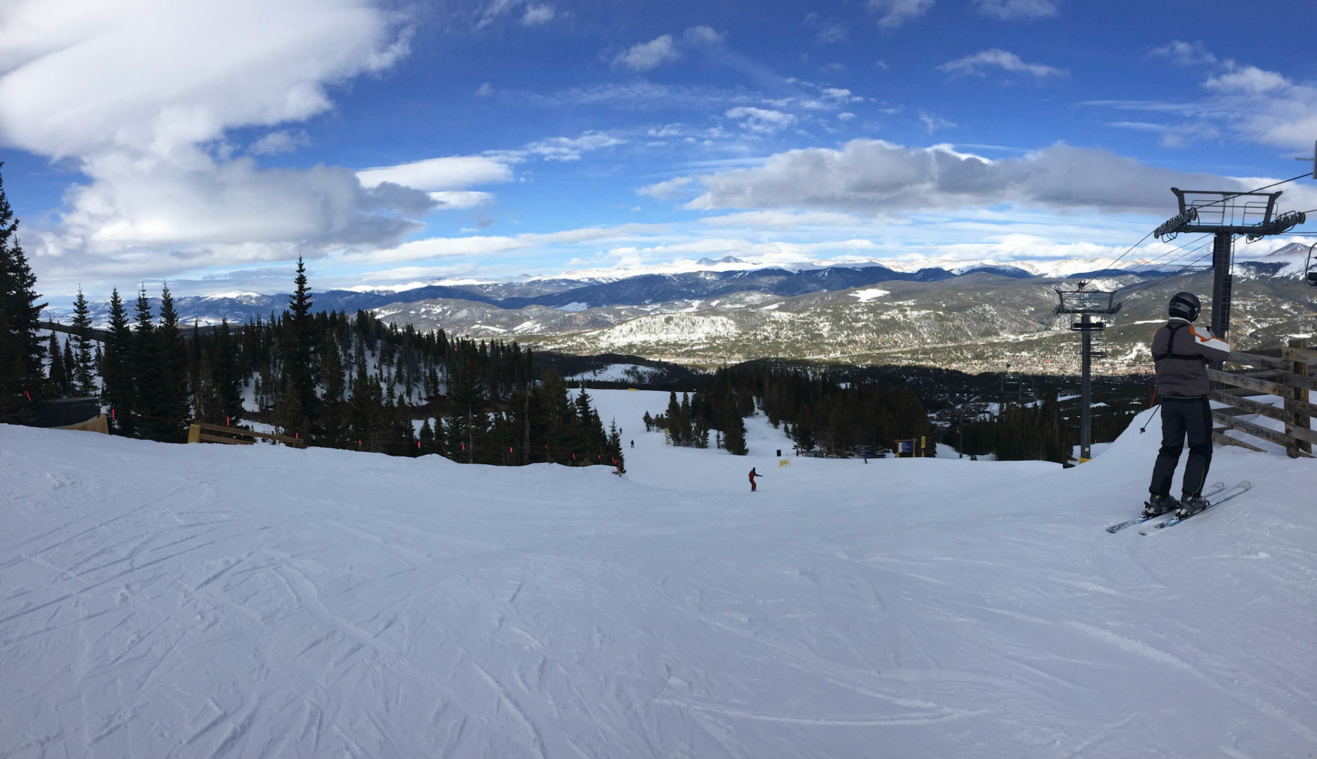 View from top of Rocky Mountain chair, Peak 8