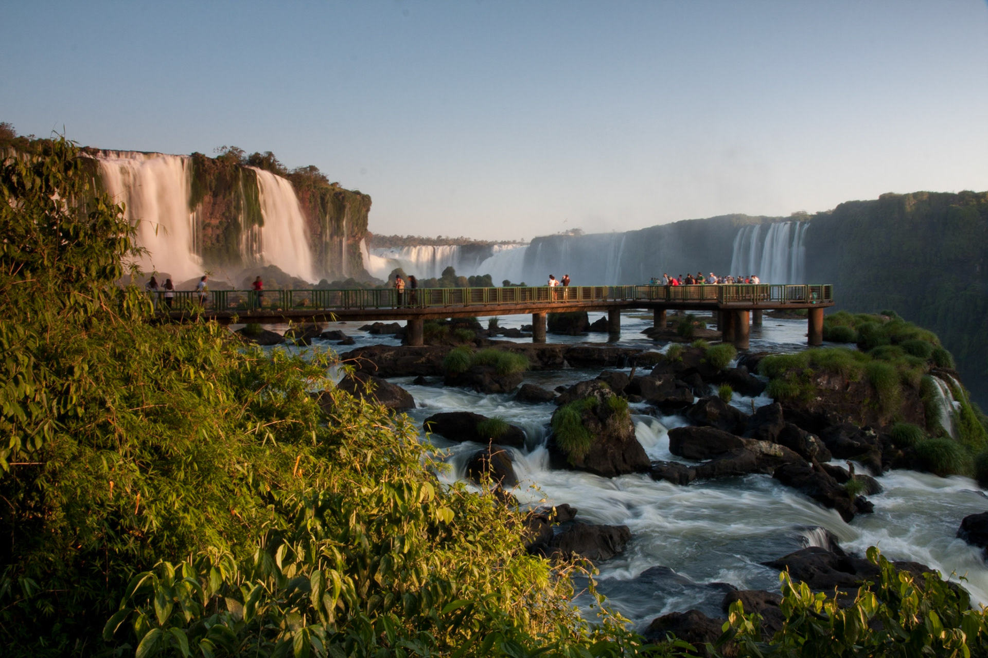 Iguassu Falls in the late afternoon sun