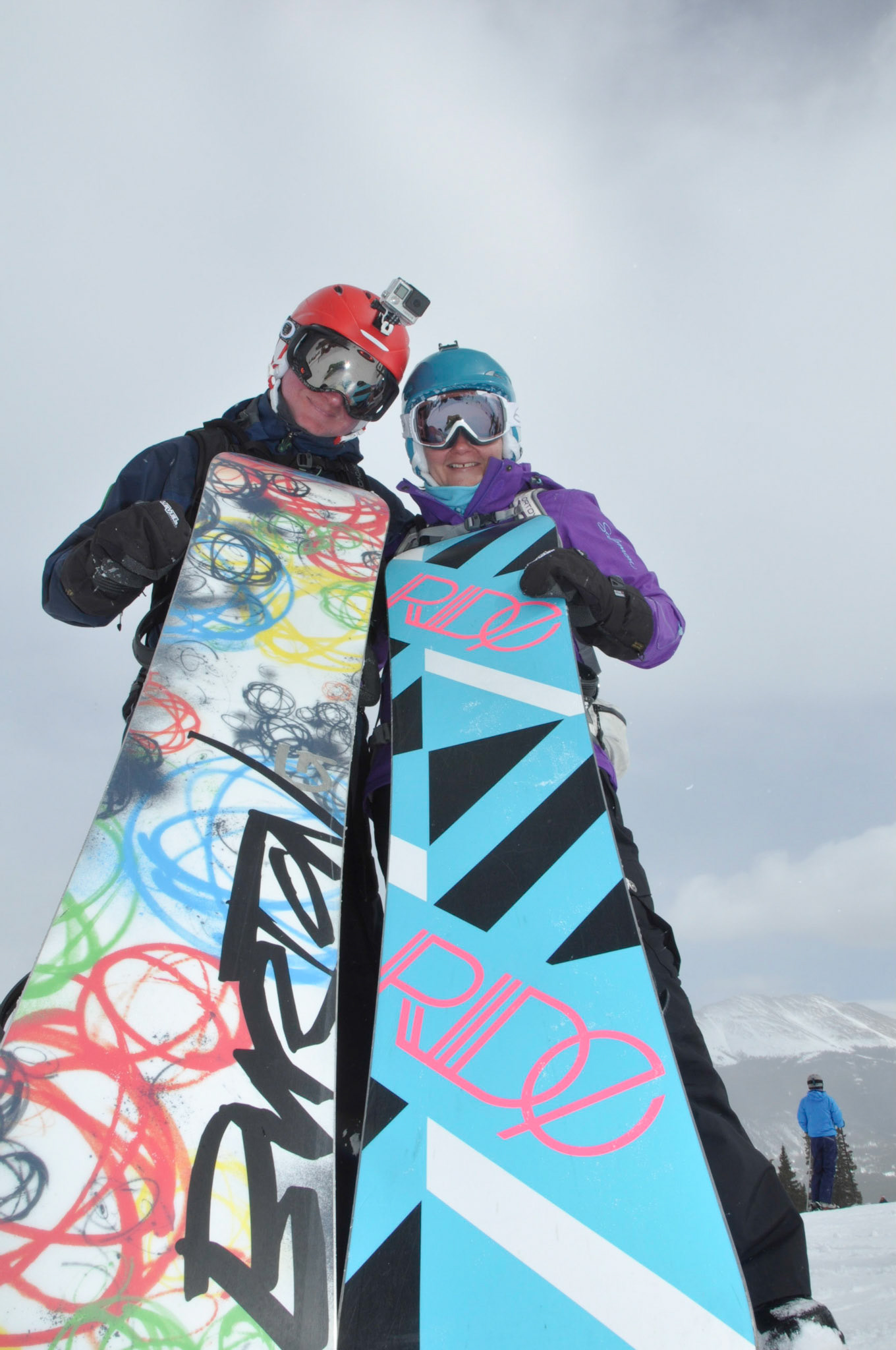 Boarding on our last day, Peak 8