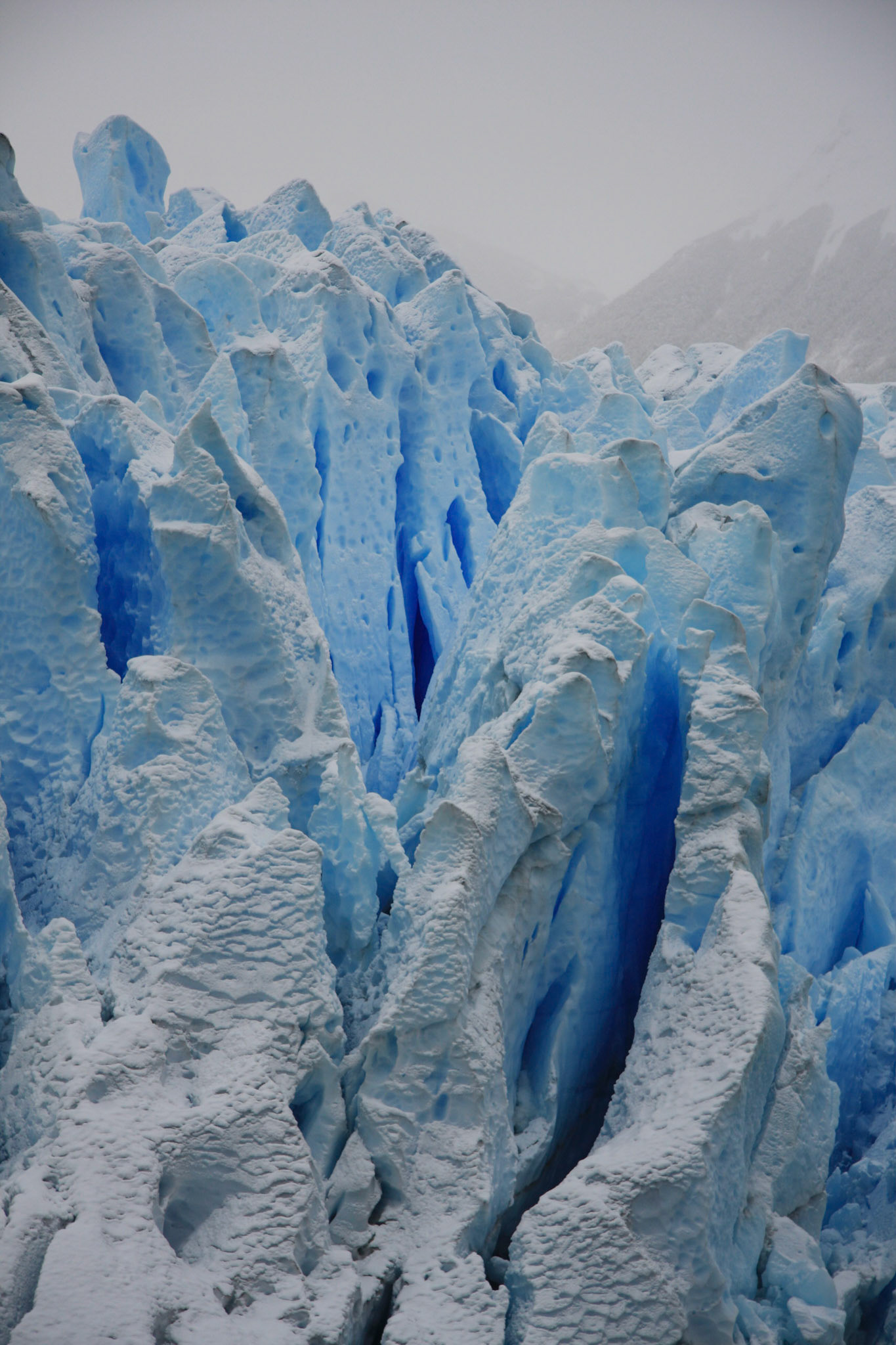Fascinating patterns and colour in the ice