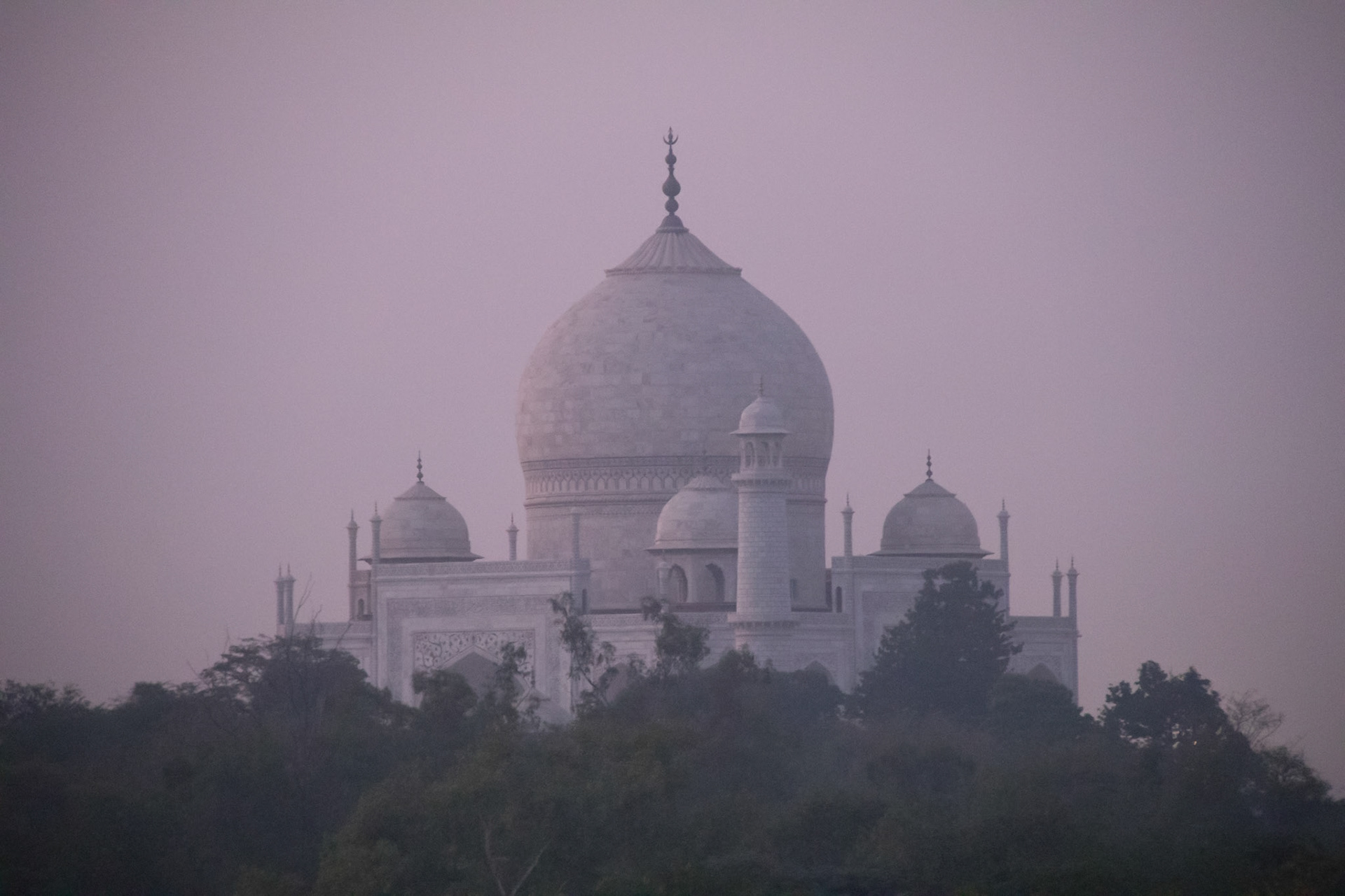 Taj Mahal, from our balcony