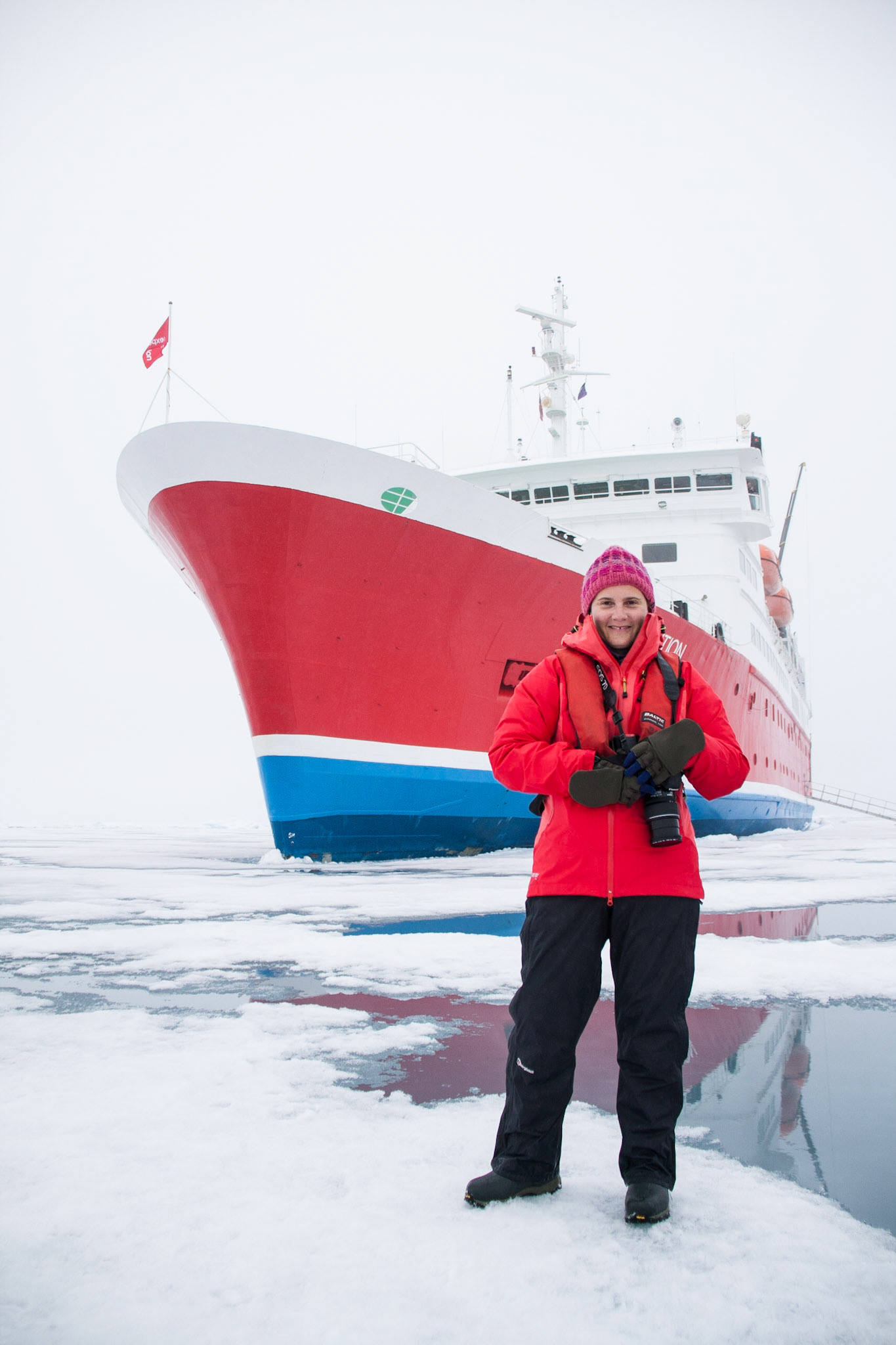 On the Arctic sea ice!