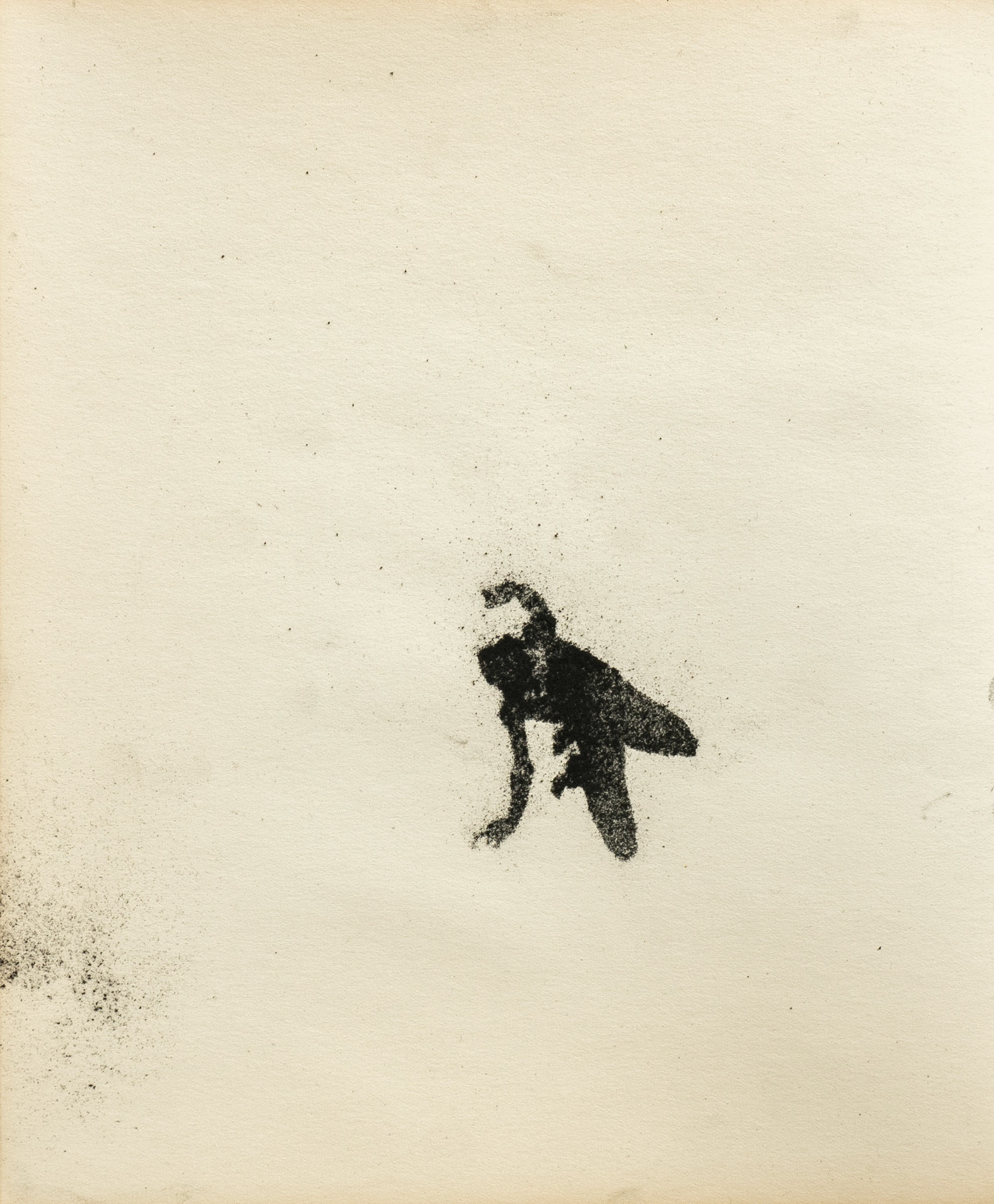 Untitled, graphite(powder) on paper, 23,9 x 20 cm, 2020