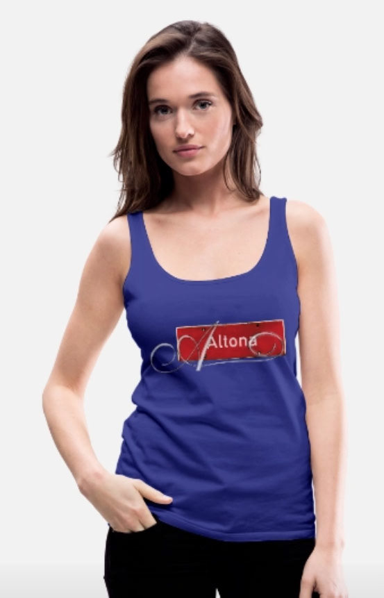 Altona Ortsschild + Initial