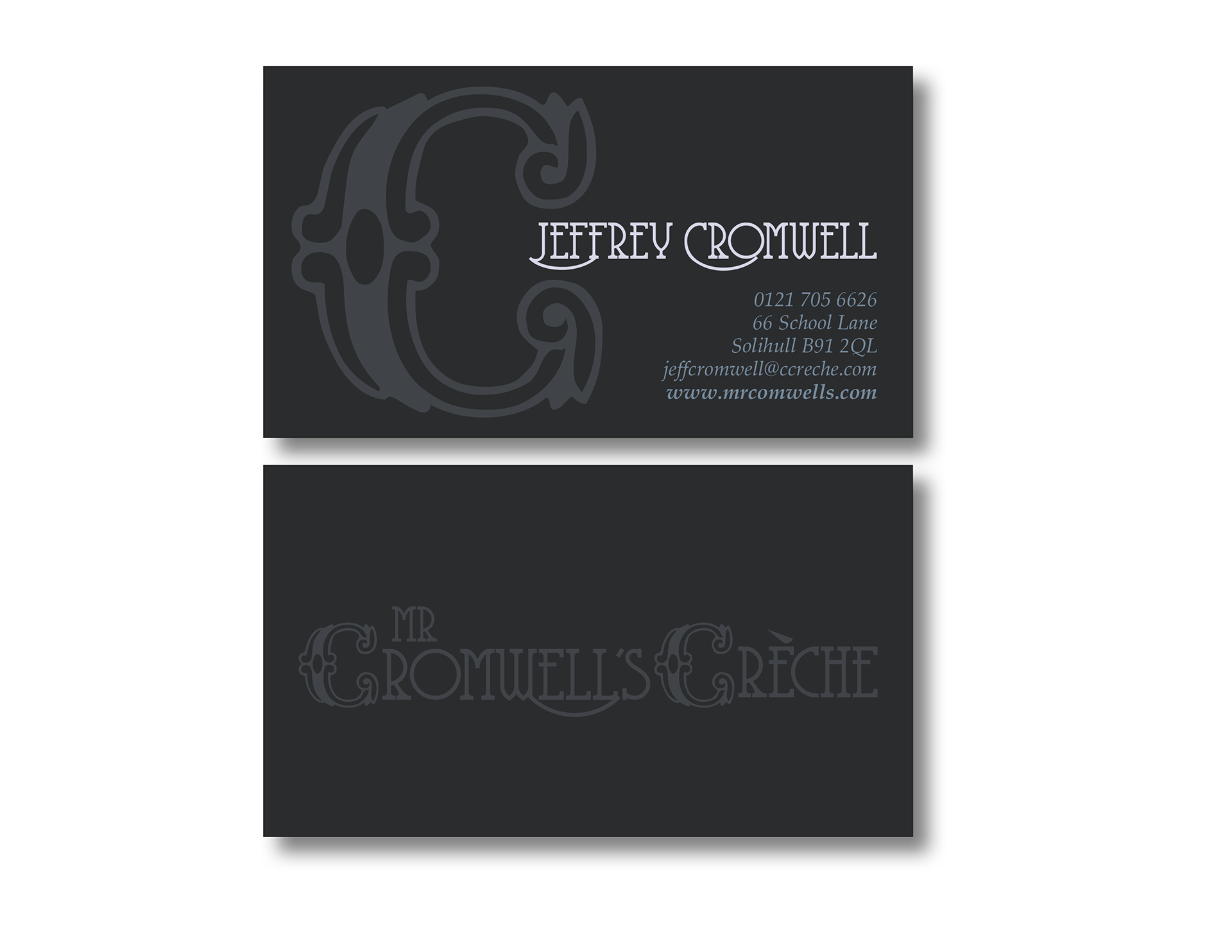 lindsey estes Mr. Cromwell's Creche Auditorium Branding Package