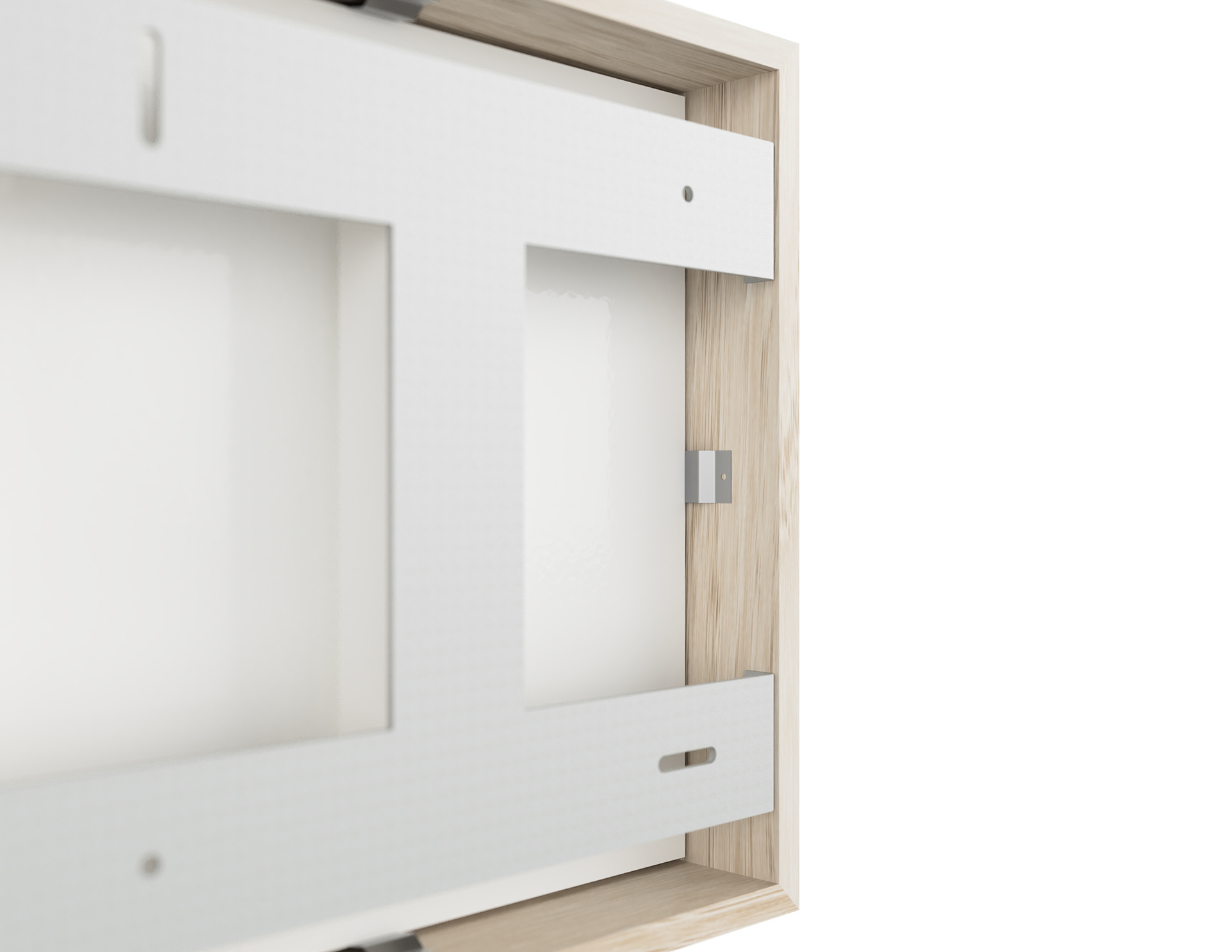 Clips inox pour maintenir la dalle en position verticale