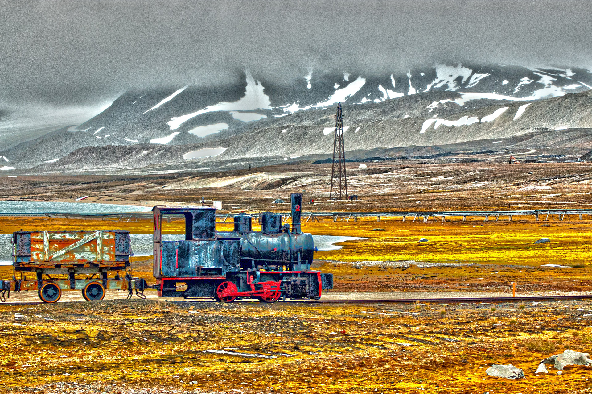 Northernmost Railroad at Ny Alesund, Svalbard. ©2008, Corey Sandler
