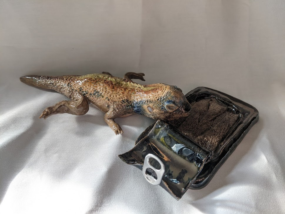 Isabella Dibra, Reptilian Diet, Ceramics & Glass, Notre Dame Cathedral Latin School, Educator: Claire Raack, Grade 12,  Honorable Mention