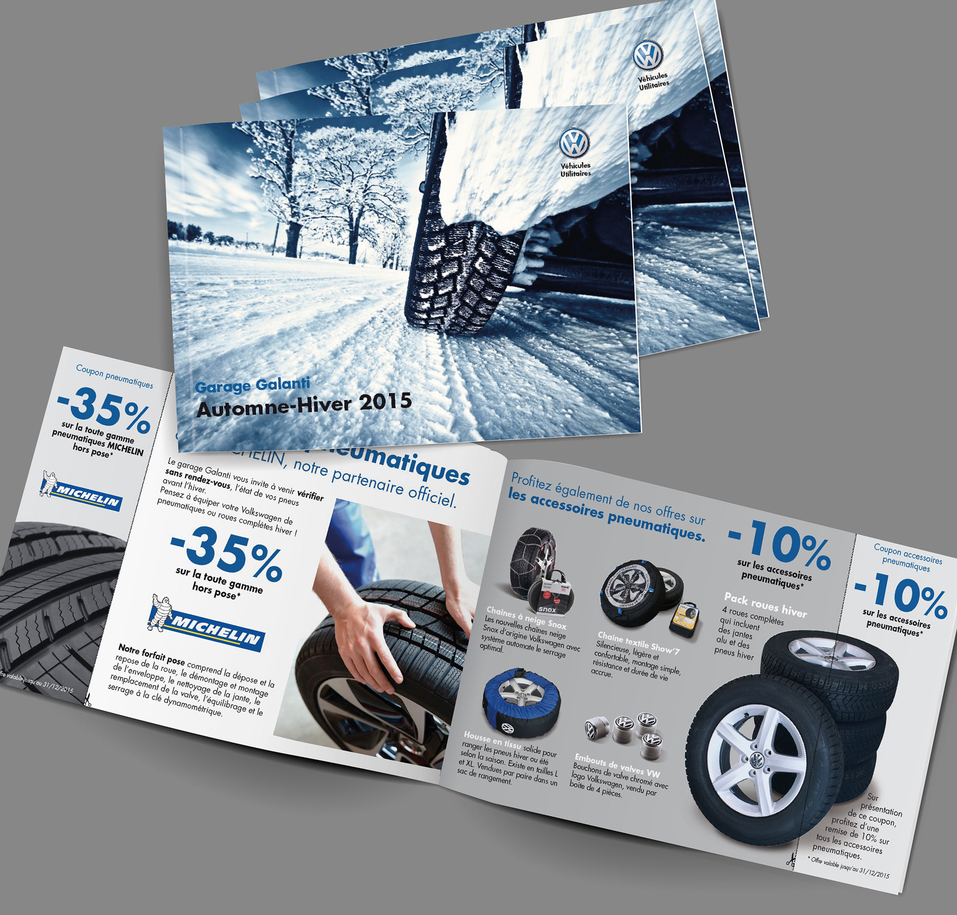 Création graphique et mise en page de brochure promotionnelle
