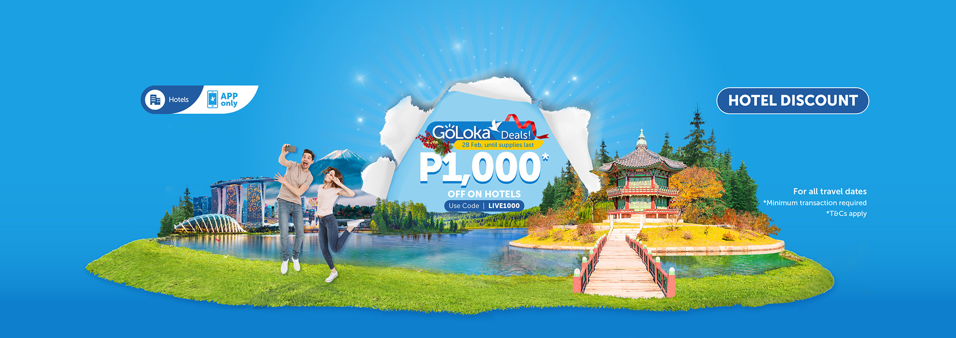 Illustration Portfolio Traveloka Promotion Banners