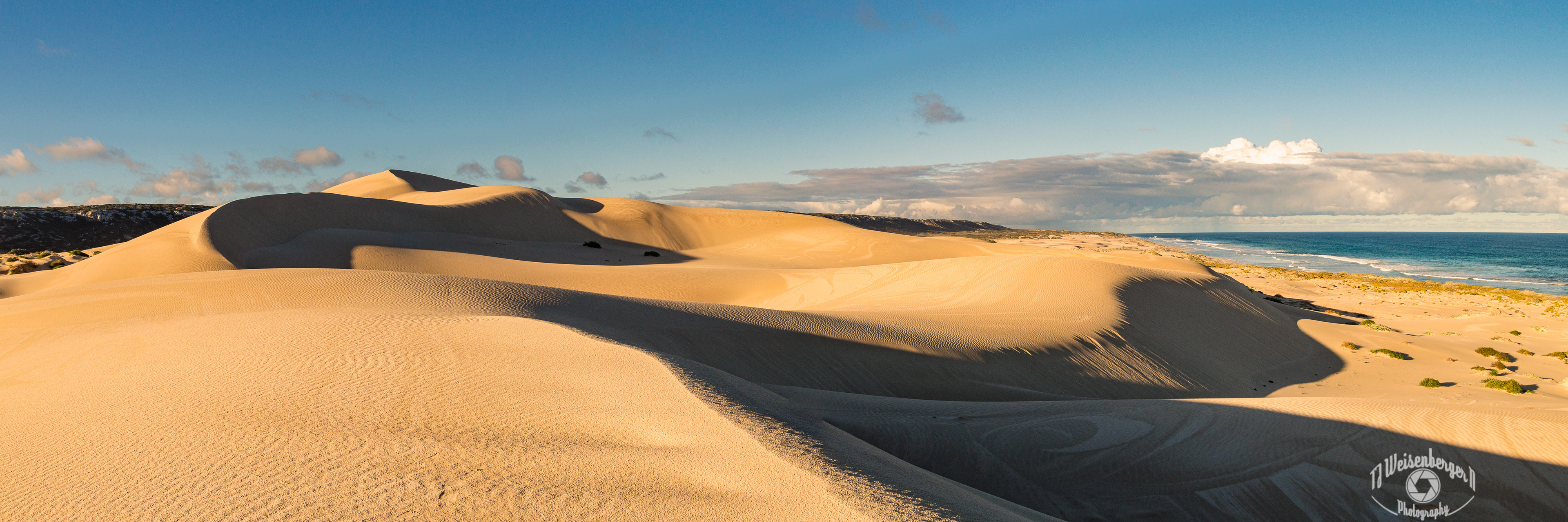 Sand Dunes Panorama, Nullarbor National Park - South Australia; Coast; Coastline; Eucala; Eyre Highway; Great Ocean Road; National Park; Nullarbor; Sand Dunes; Beach; Western Australia; south australia; Pano; Panoramic; Panorama; TJ; Weisenberger