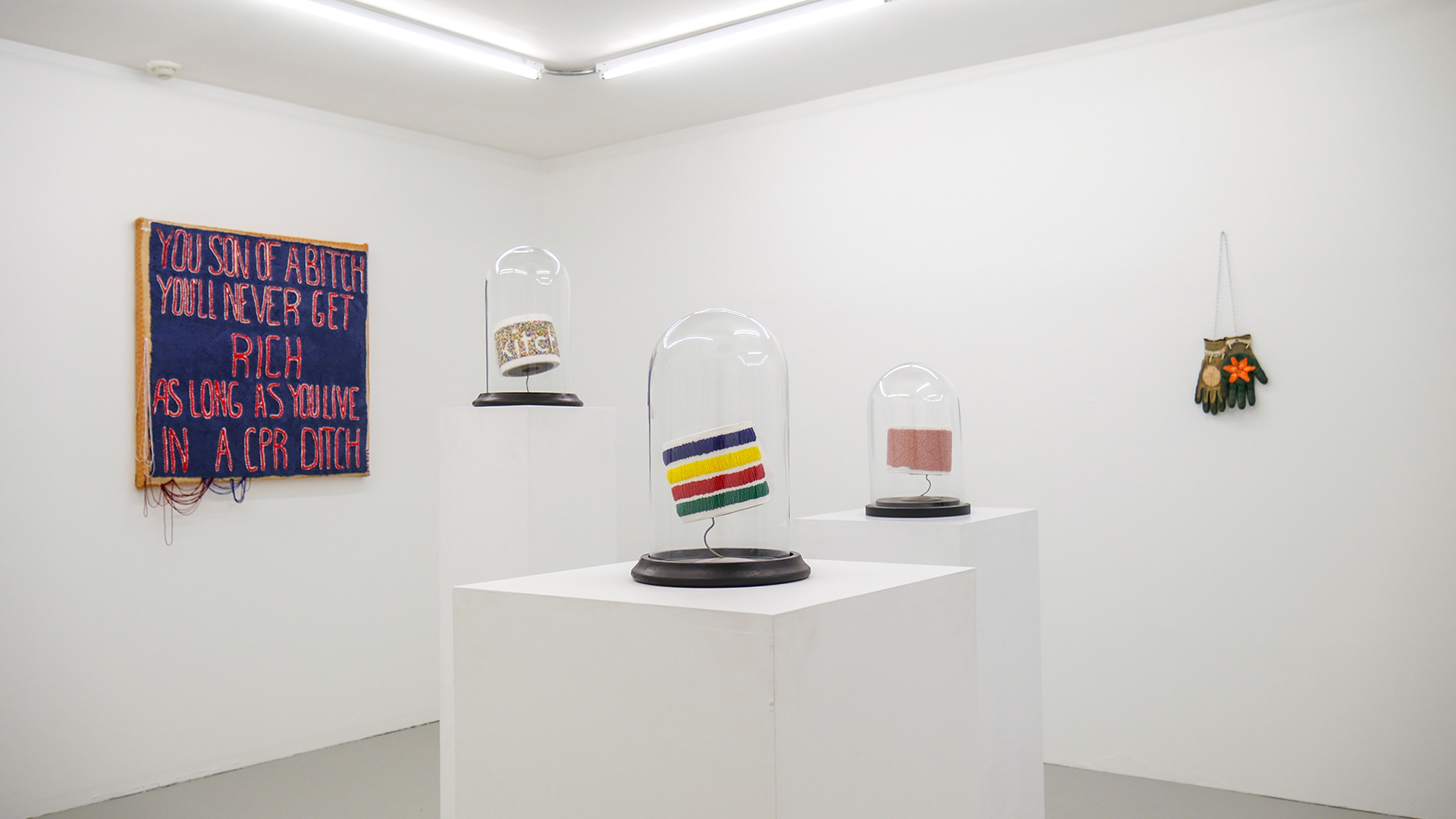 Audie Murray exhibition installation shot