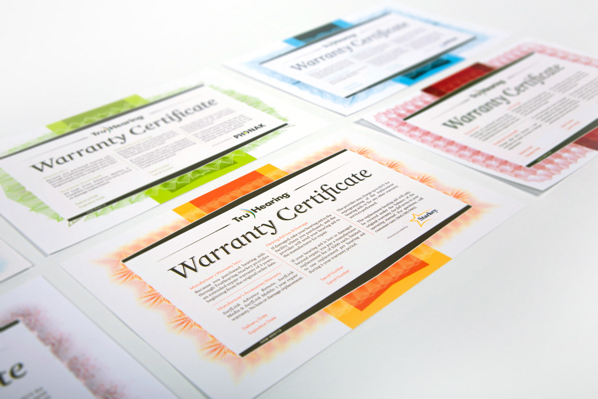 Pattern Warranty Card Creative Template