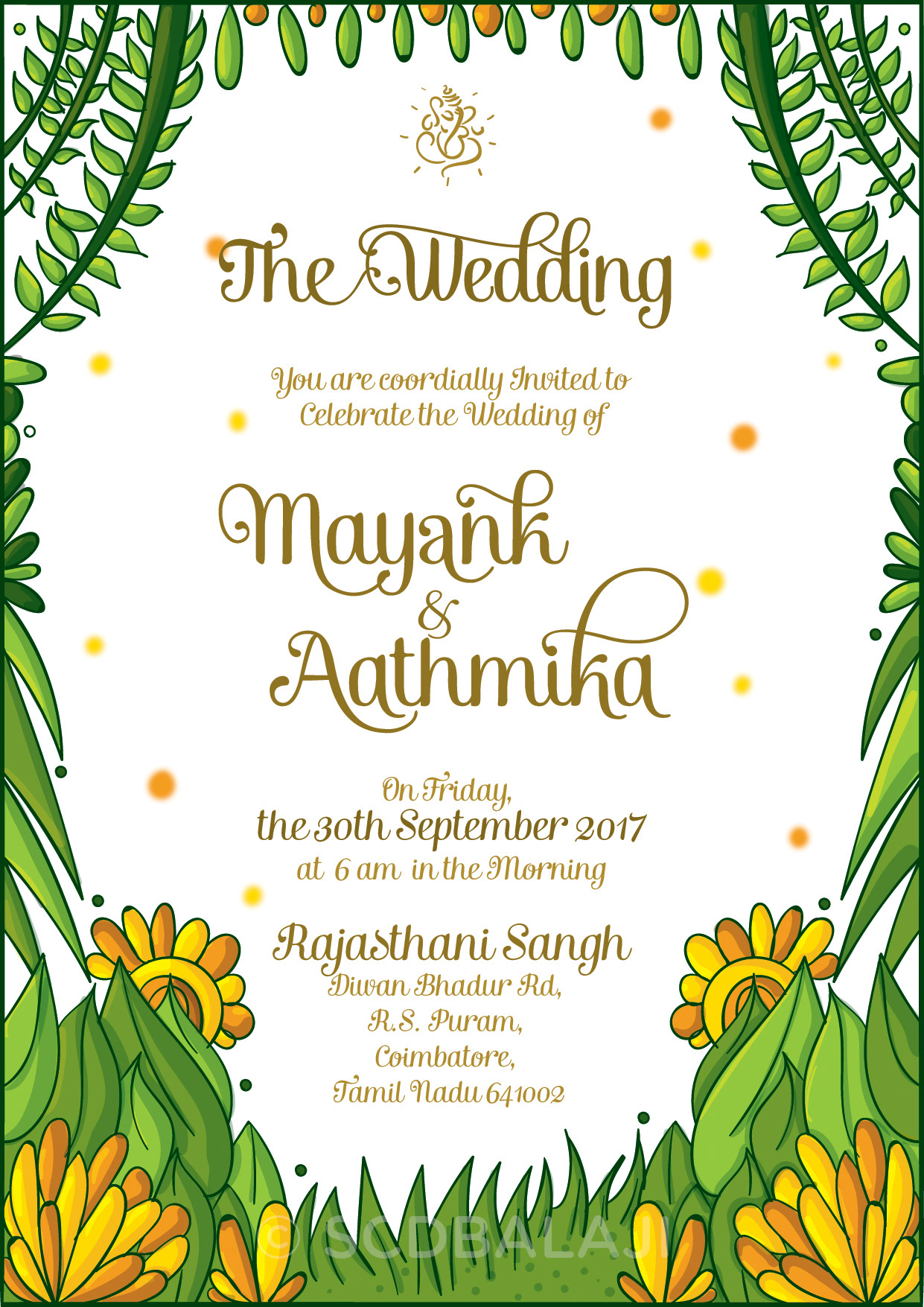 Scd Balaji Indian Brides And Grooms Wedding Invitation Designs