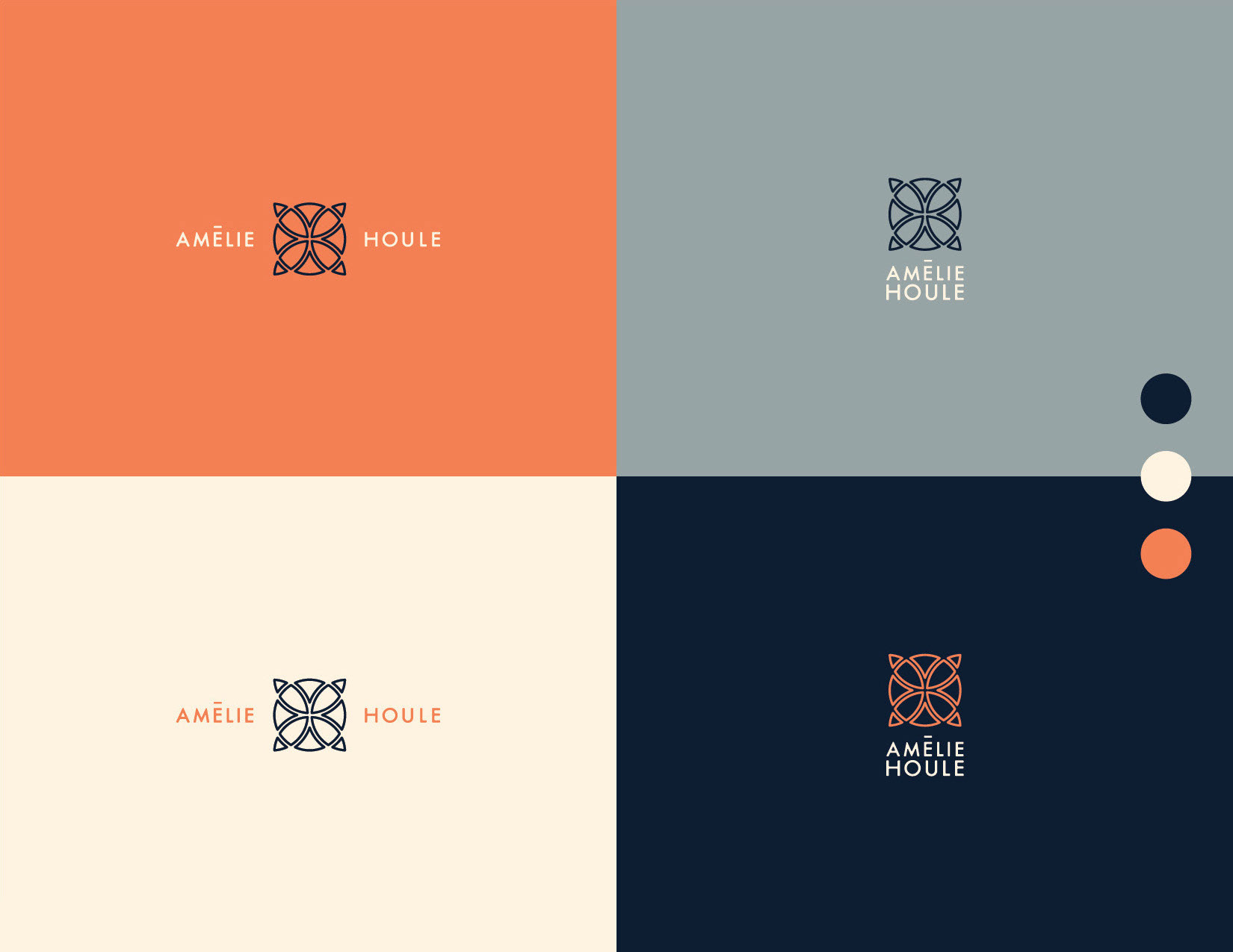 Final logo variations in different colours.
