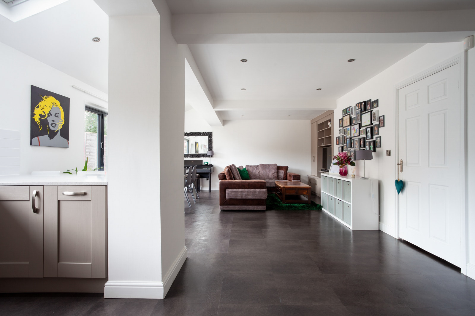 View from the kitchen to the snug area in this Blackburn property