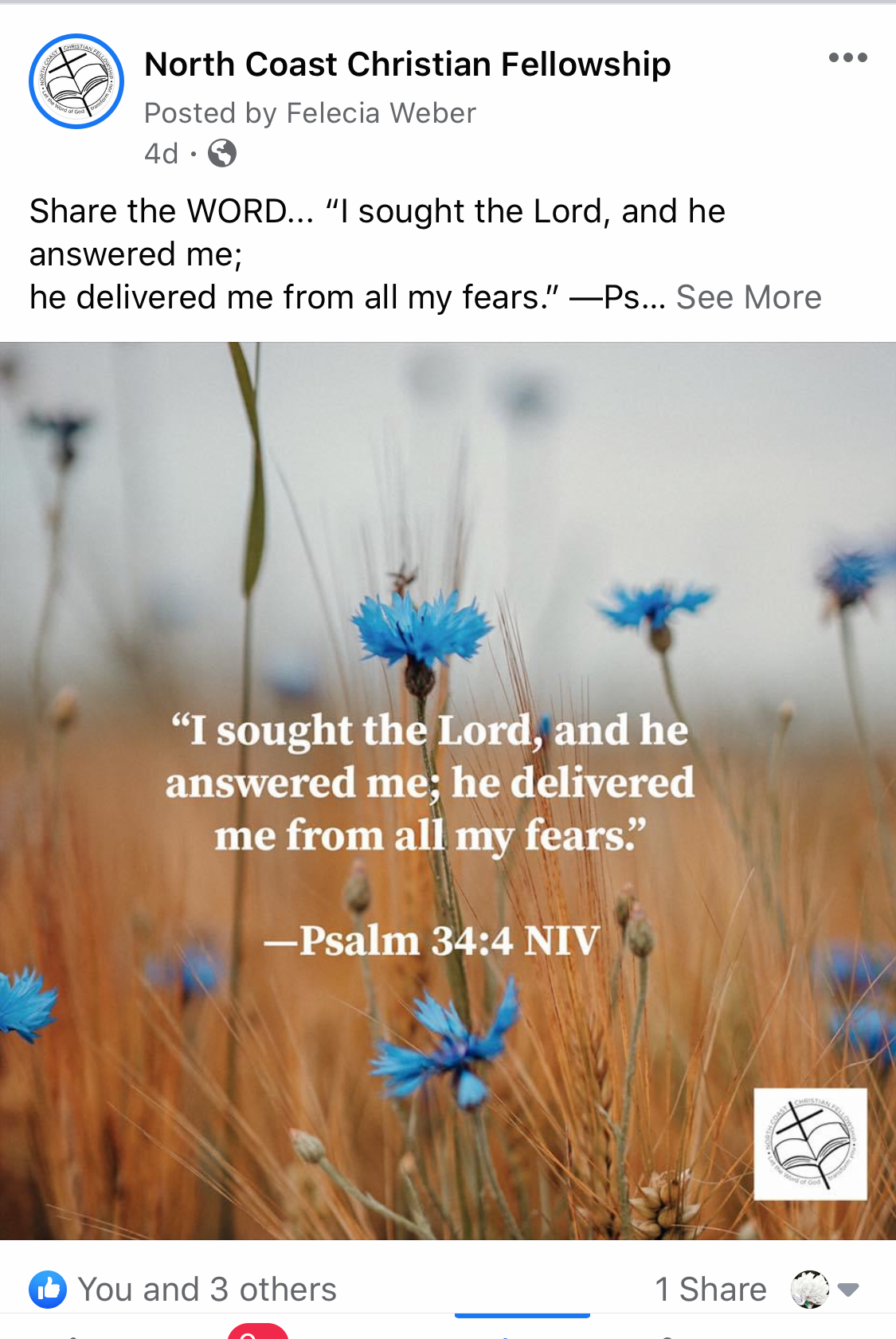 North Coast Christian Fellowship (Facebook & Instagram)