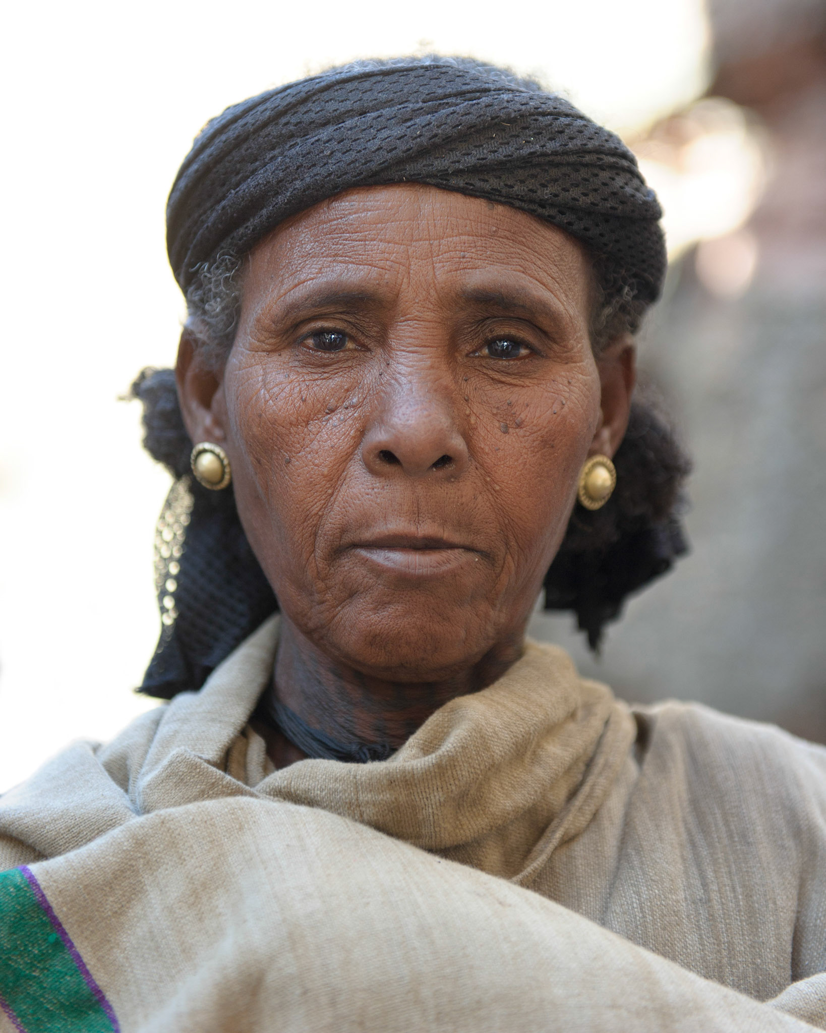 Focused Woman - Lalibela, Ethiopia