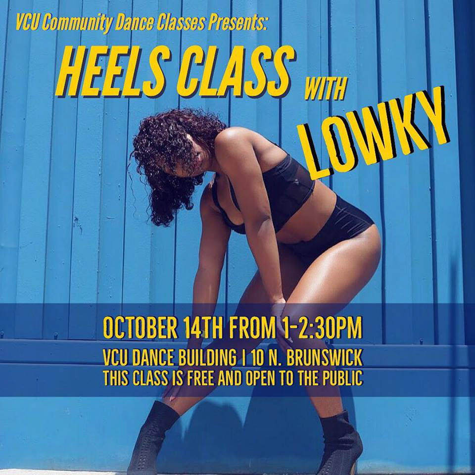 VCU Community Dance Classes, 10/14/18 - Instagram Post