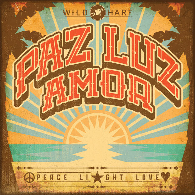Peace Light Love, Paz Luz Amor- Inspirational Typography Poster, designed by Dean Hart