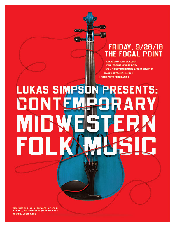 Wrenbird Design Contemporary Midwestern Folk Music Poster