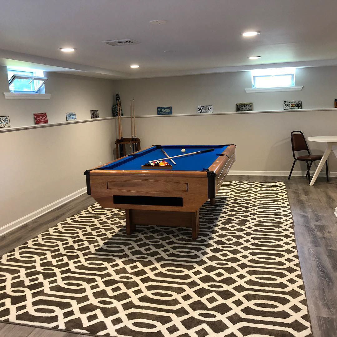 Basement after