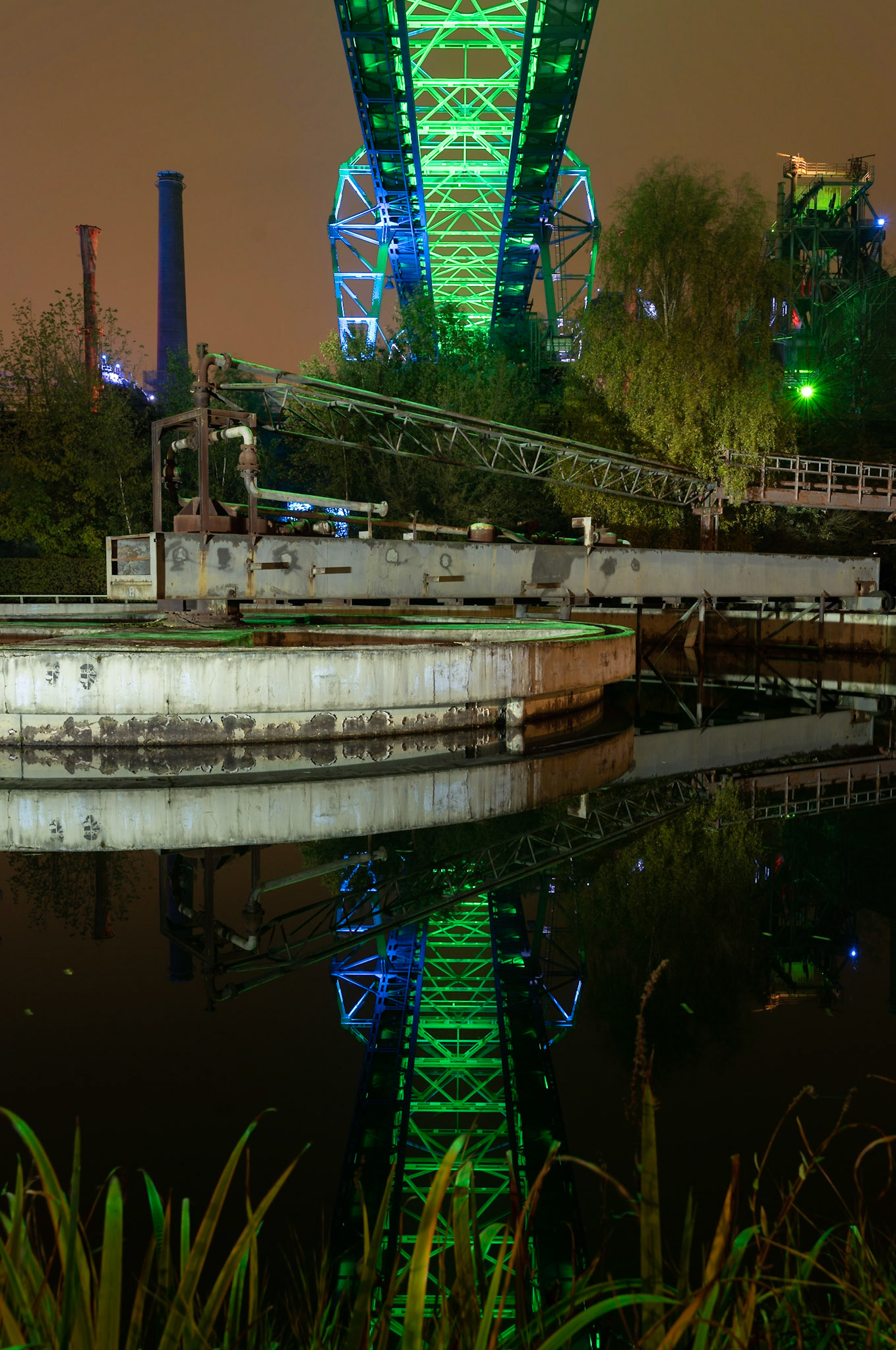 Night Photography in Landschaftspark Duisburg (LaPaDu), Germany