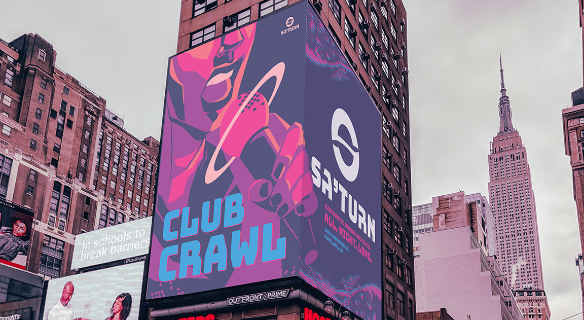 Sa'turn club crawl NY Billboard