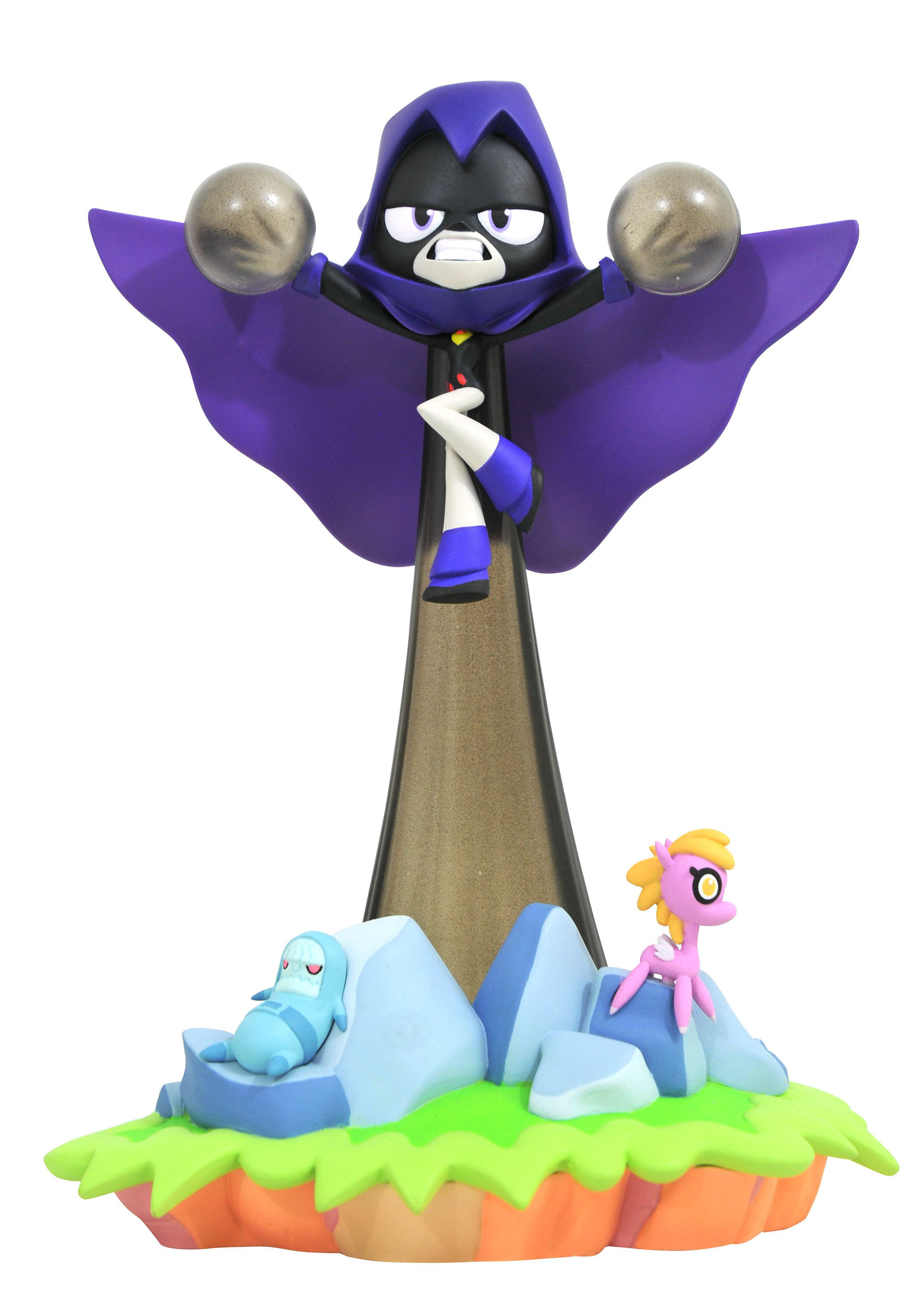 Raven Teen Titans Go Gallery PVC Diorama. Sculpted by Varner Studios.