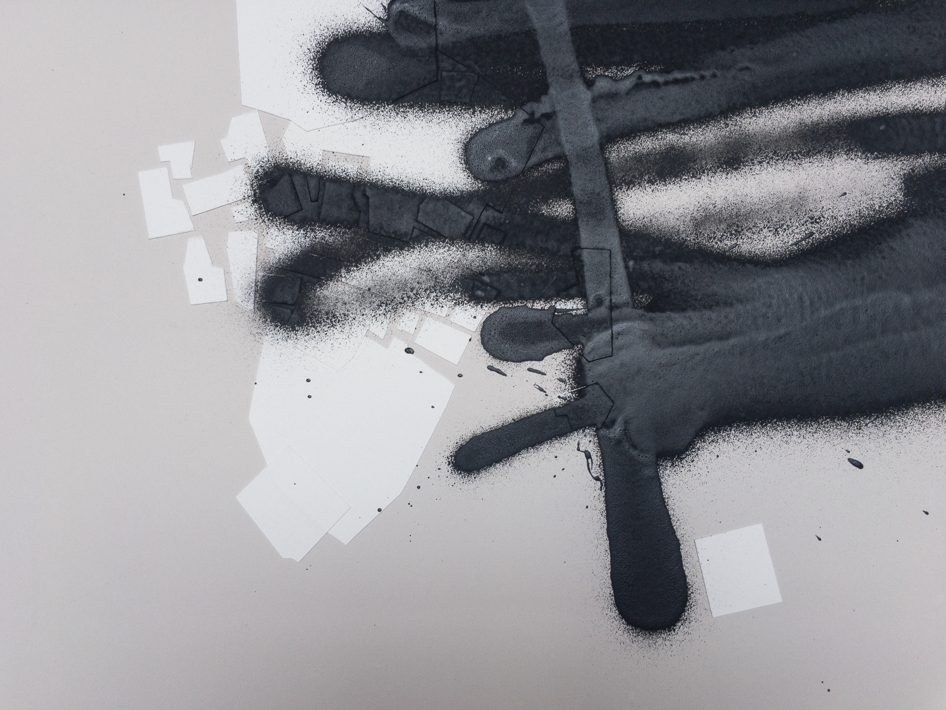 Detail of 2020070601, 2020 Mixed media on paper 30" x 22" (76.2cm x 55.88cm)