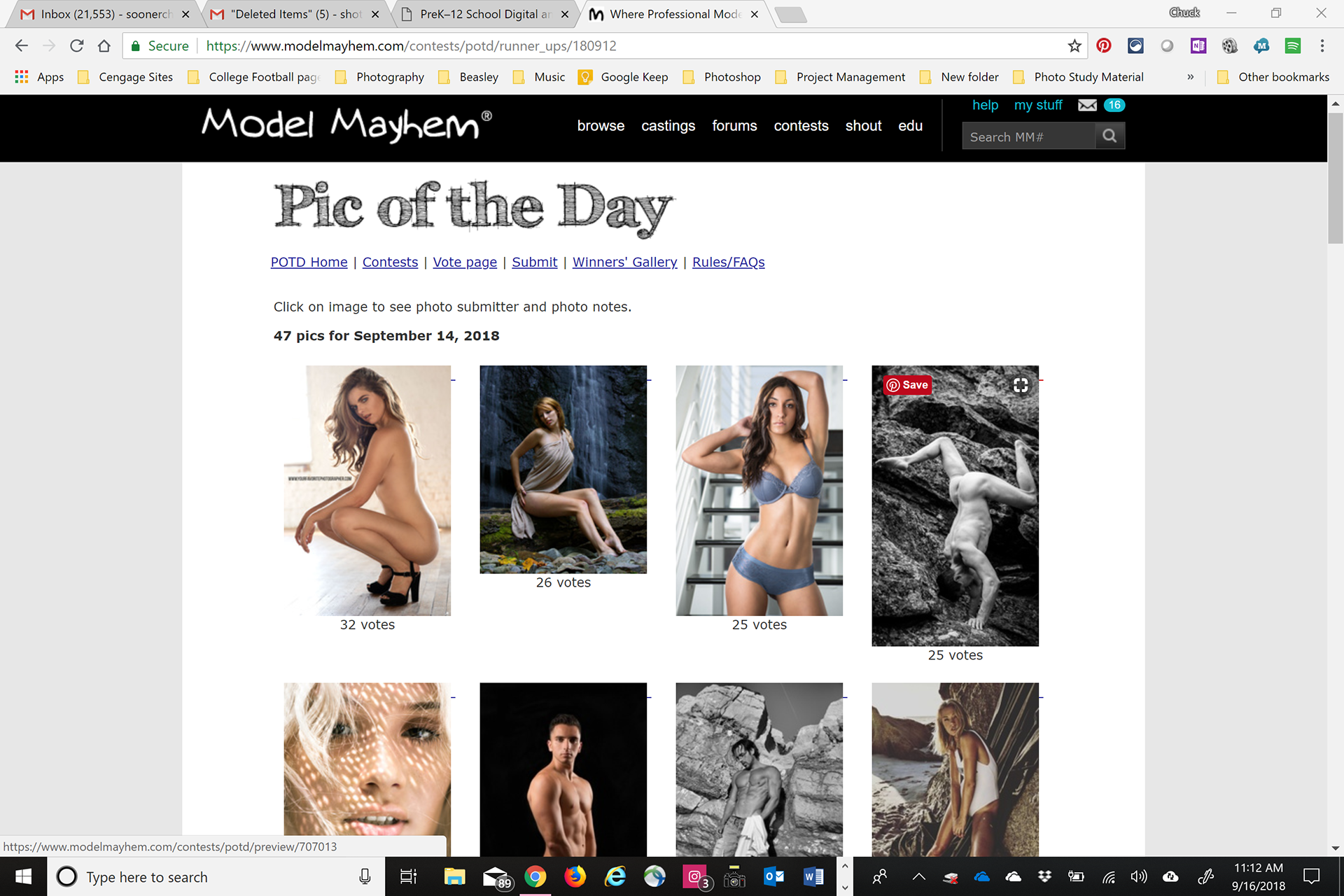 Model Mayhem Pic of the Day Sept 2018