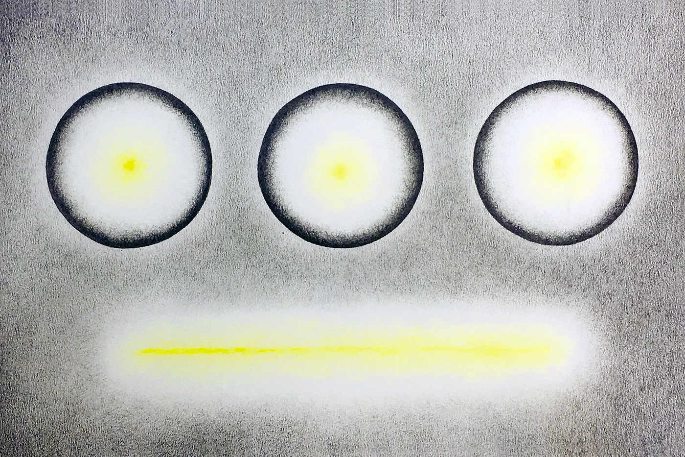 Sun 10. Pencil en potlood. 30x45 cm.