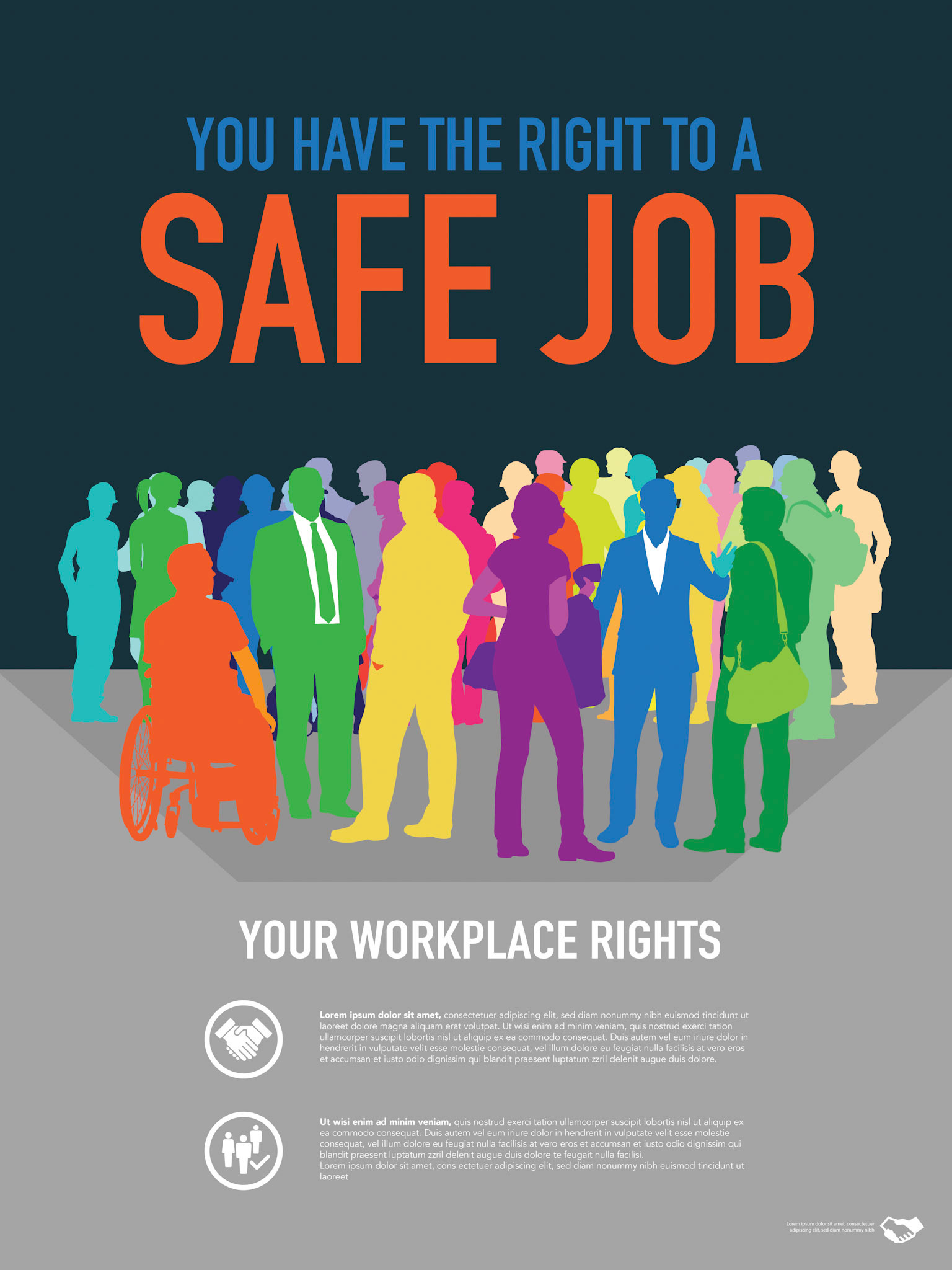 Poster for Attorney's office, set background