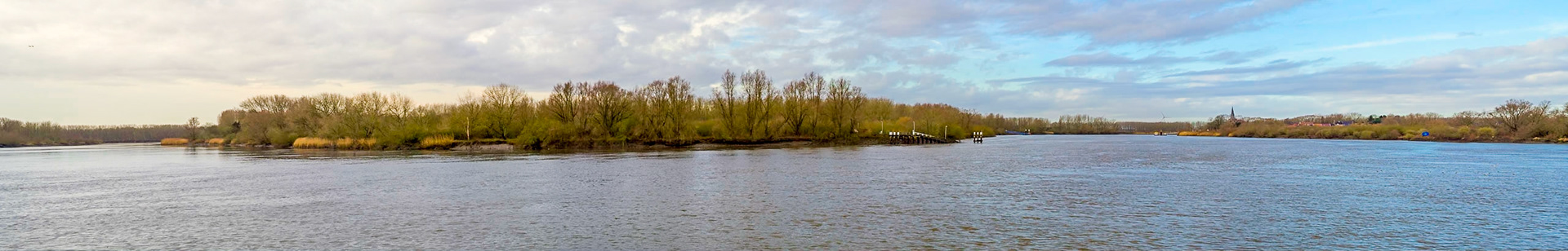 Panorama Schelde Sint-Amands