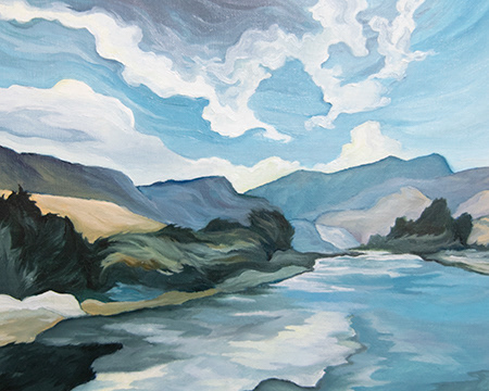 Green River, Oil Painting