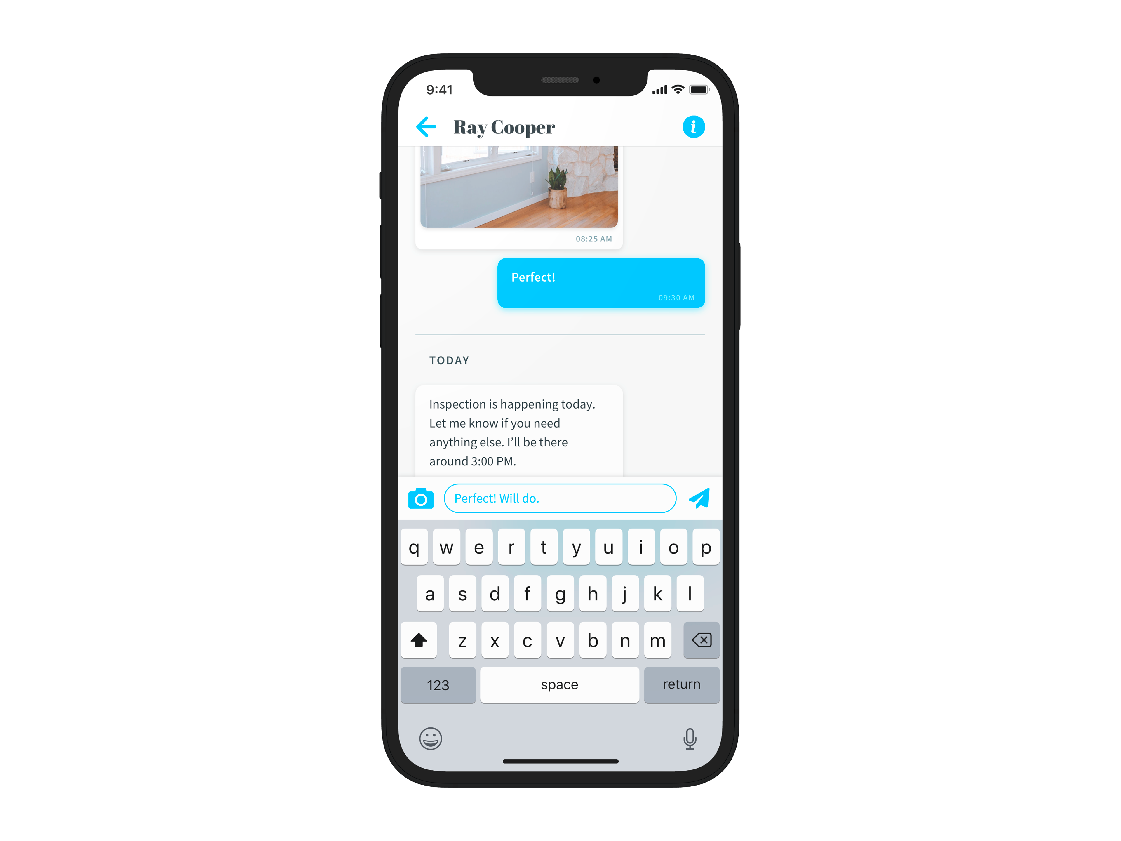 Chat view.