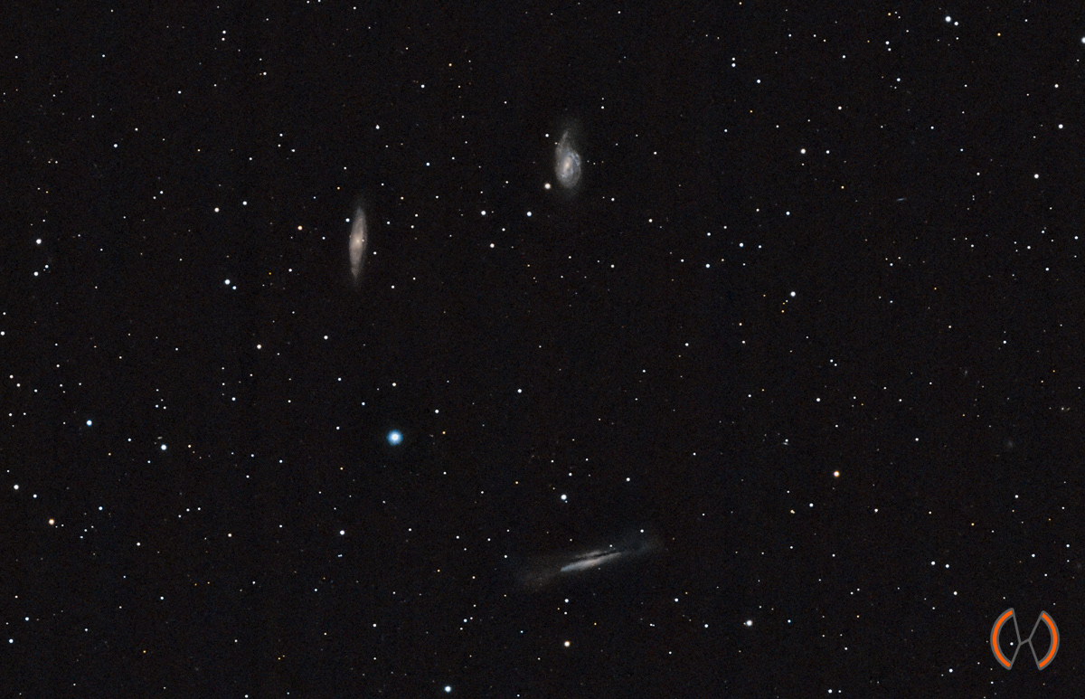 2021 - Wide Field van M65, M66 & NGC3628 (Leo Triplet) op ±35 miljoen lichtjaar afstand
