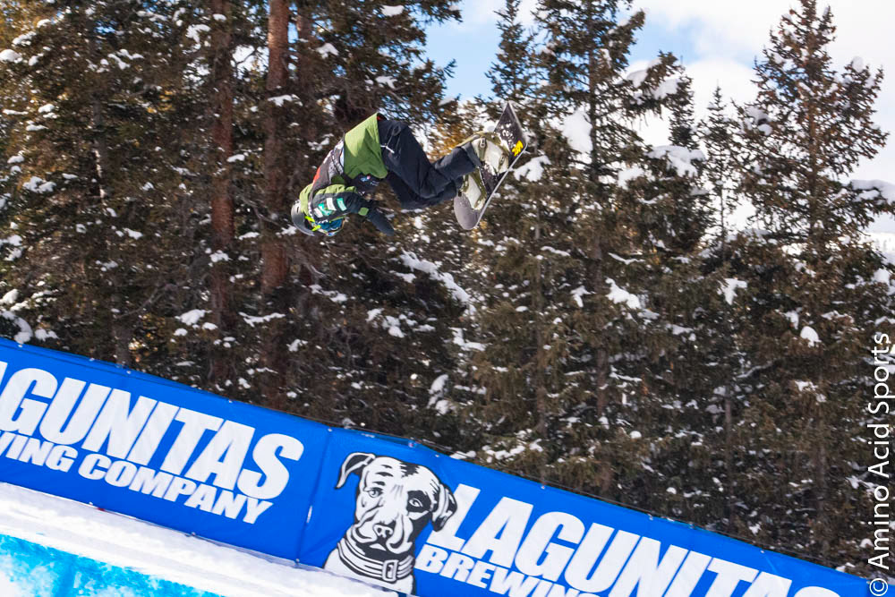 Ikko Anai of Japan tail grabs his 900* into his 2nd run Copper's Hallfpipe