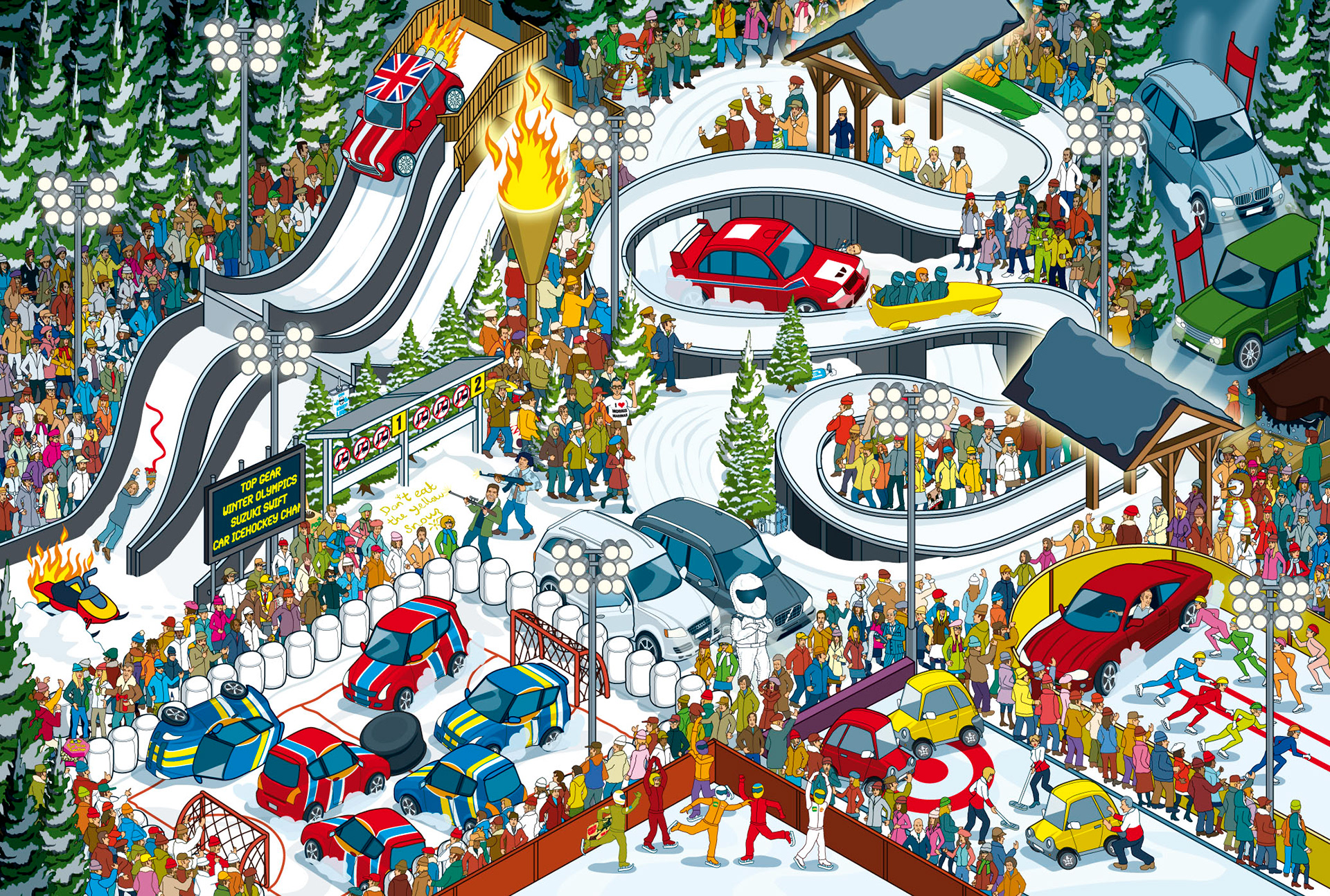 Puzzle game illustrations for a Picture Book