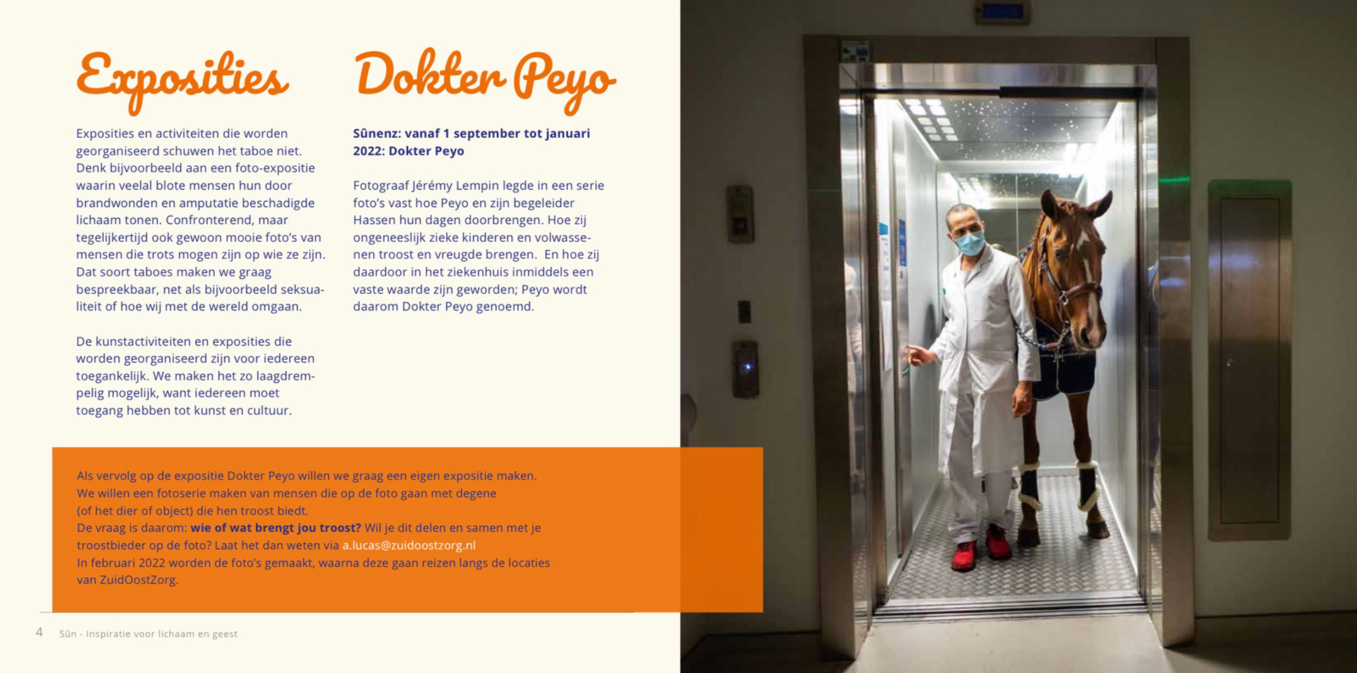 Opmaak spread Expo Dokter Peyo