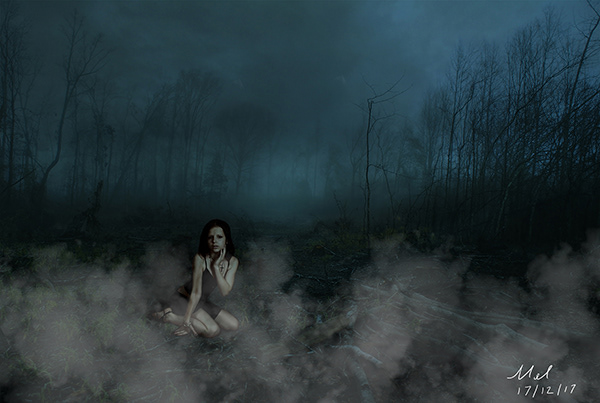 Lost in the forest.