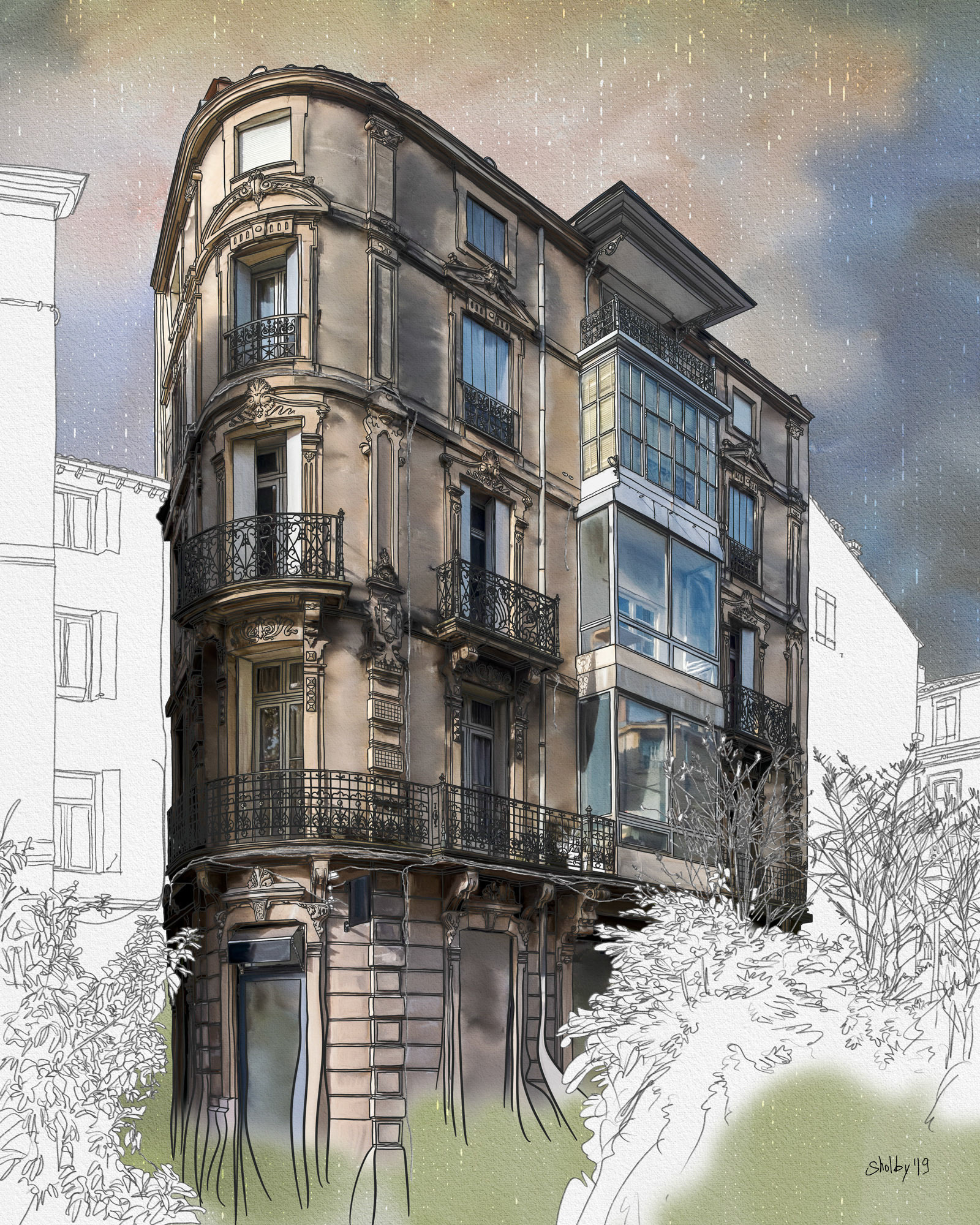 Rue du Plan du Palais (50x40)