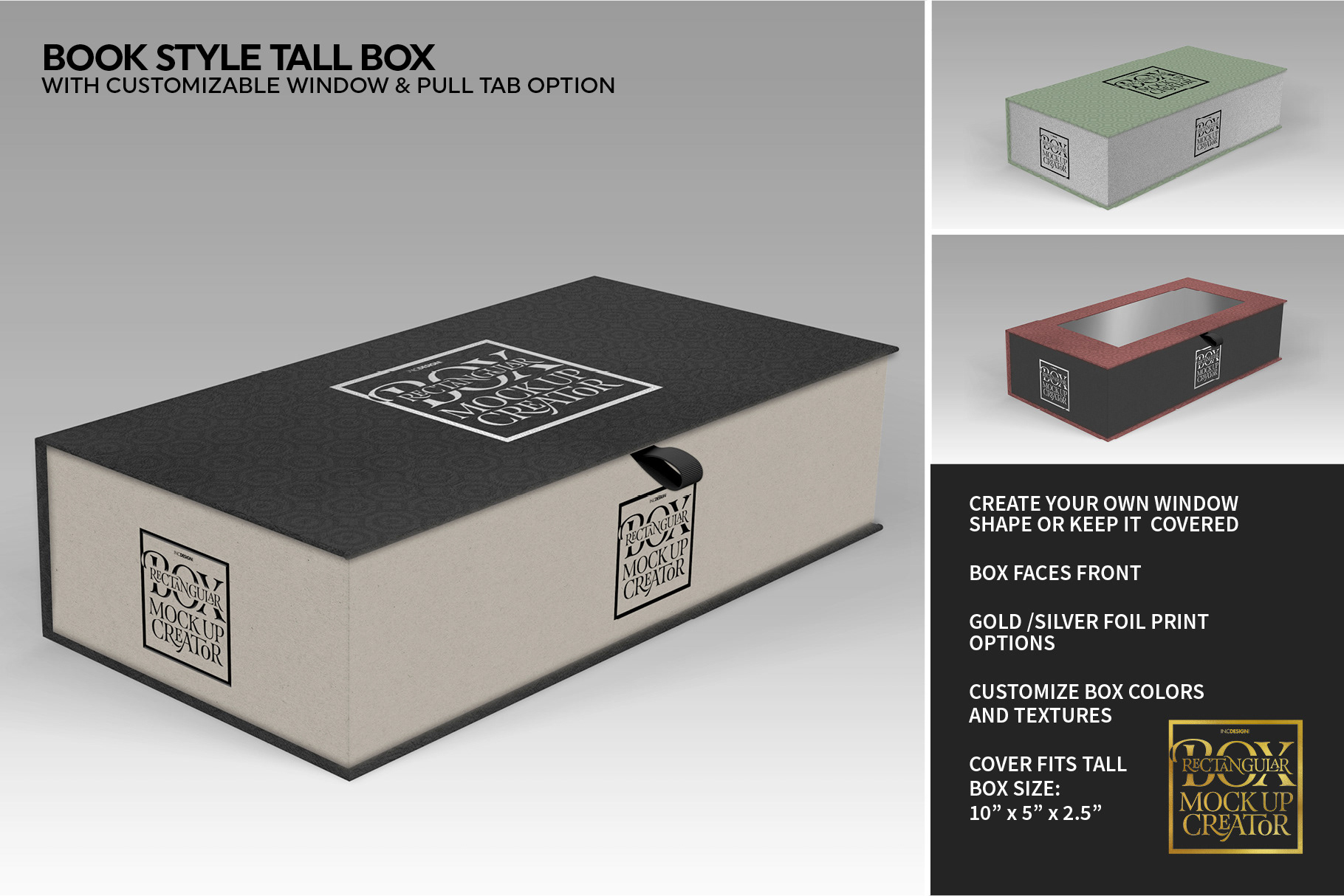 Download IN.C DESIGN STUDIO - Rectangular Box MockUp Creator