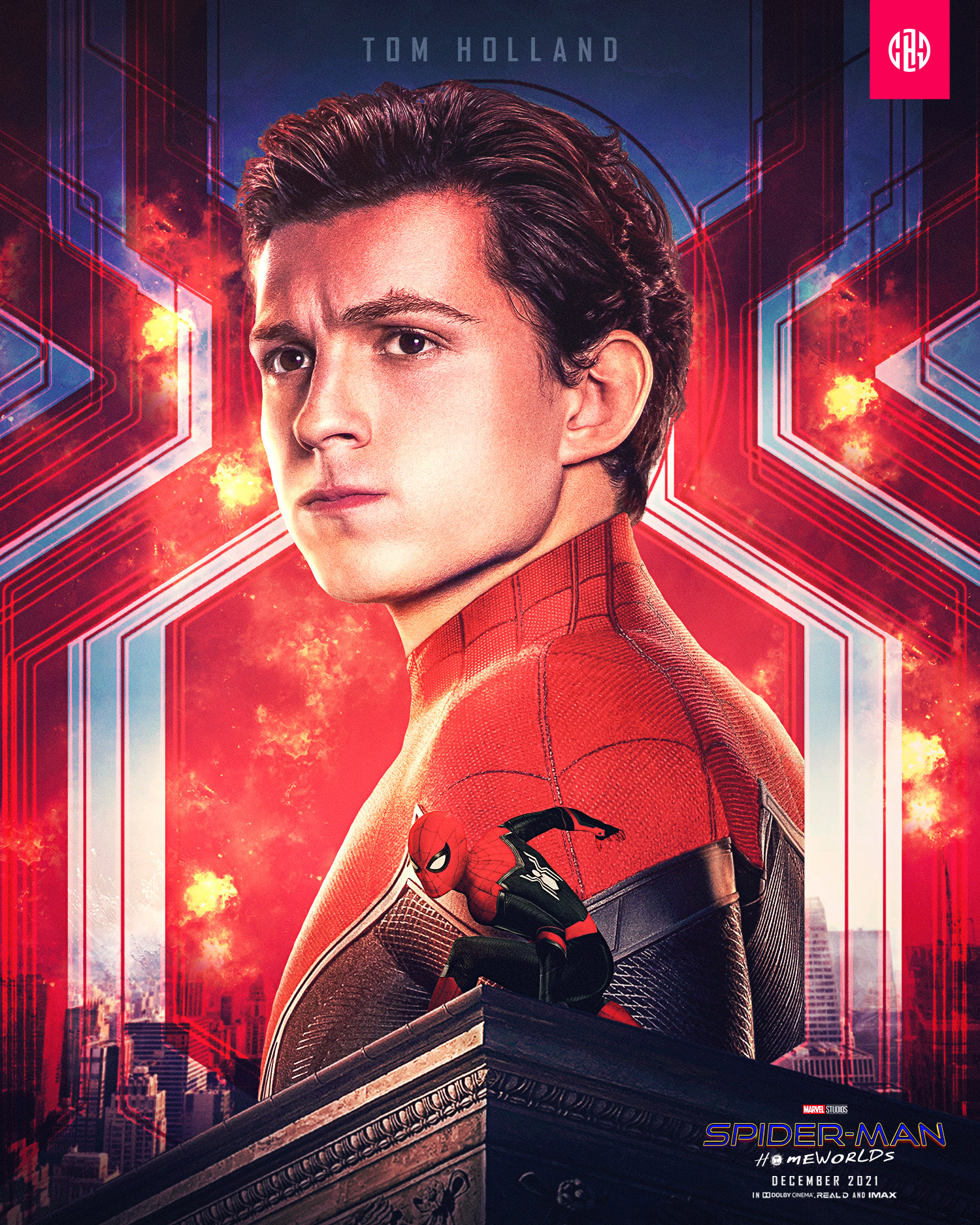 Chgraphics Marvel Studios Spider Man Homeworlds Holland Poster