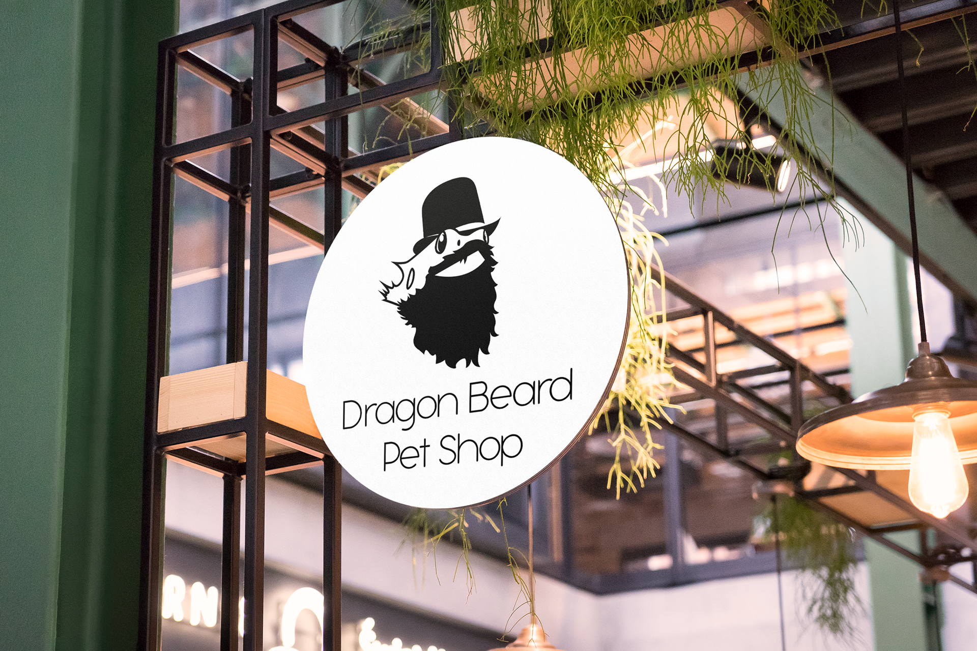 Download Cammiexdesign Dragon Beard Pet Shop Brand Mockup